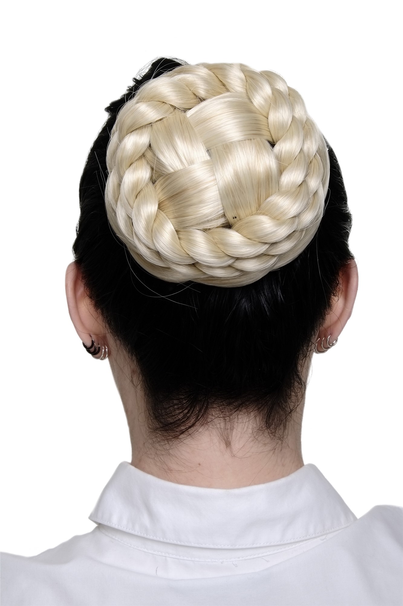 Dutt geflochten Blondmix TC2041-24BT613, Vorderansicht, WIG ME UP: Ihr Perücken Online Shop geflochtener Dutt Haarteil Blondmix