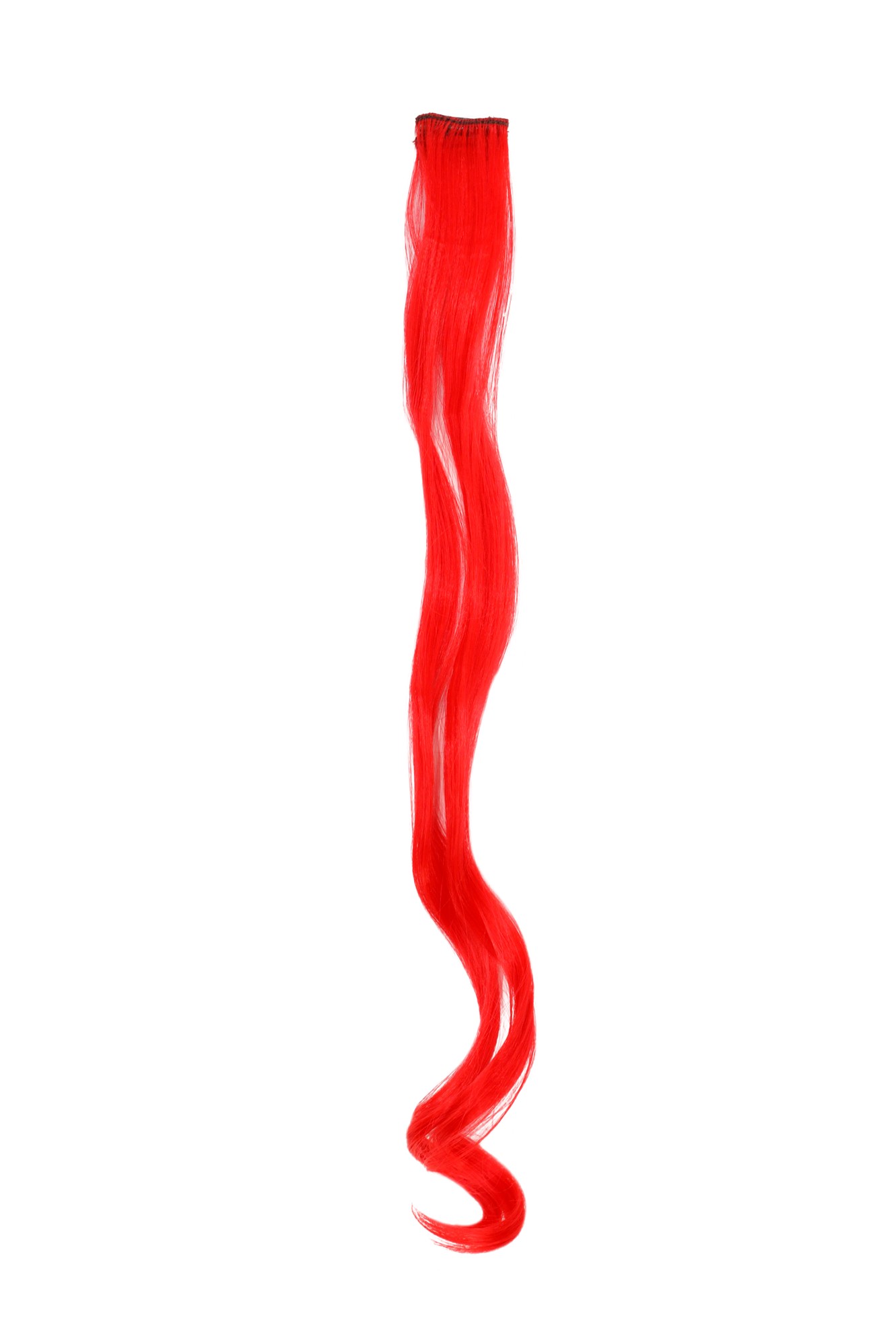 wellige Extensions Helles Rot 63 cm lang