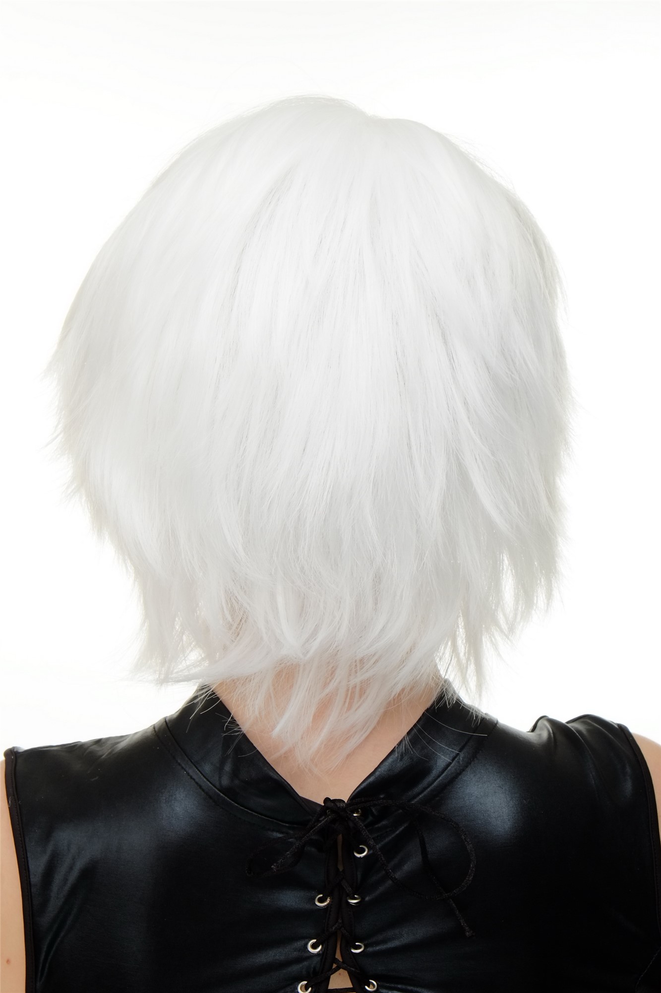 WIG ME UP ® YZF-7067-1001  Wig cosplay white short frayed wild look voluminous, view 4, WIG ME UP: Your Perücken Online Shop Quality Wigs, Ladies, blossom white, straight, short