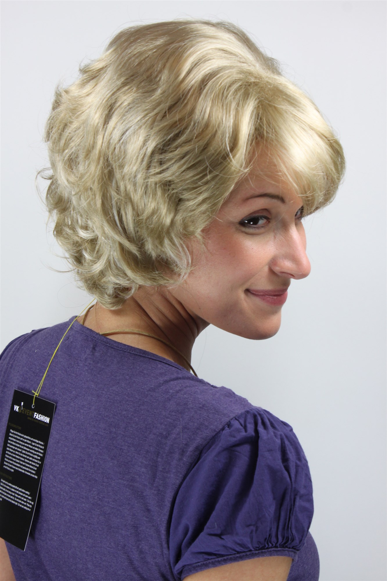 Lady women wig wavy volume ash blond platinum highlights short 1217, view 3, WIG ME UP: Your Perücken Online Shop Quality Wigs, Ladies, ash blonde-platinum blonde, wavy, short