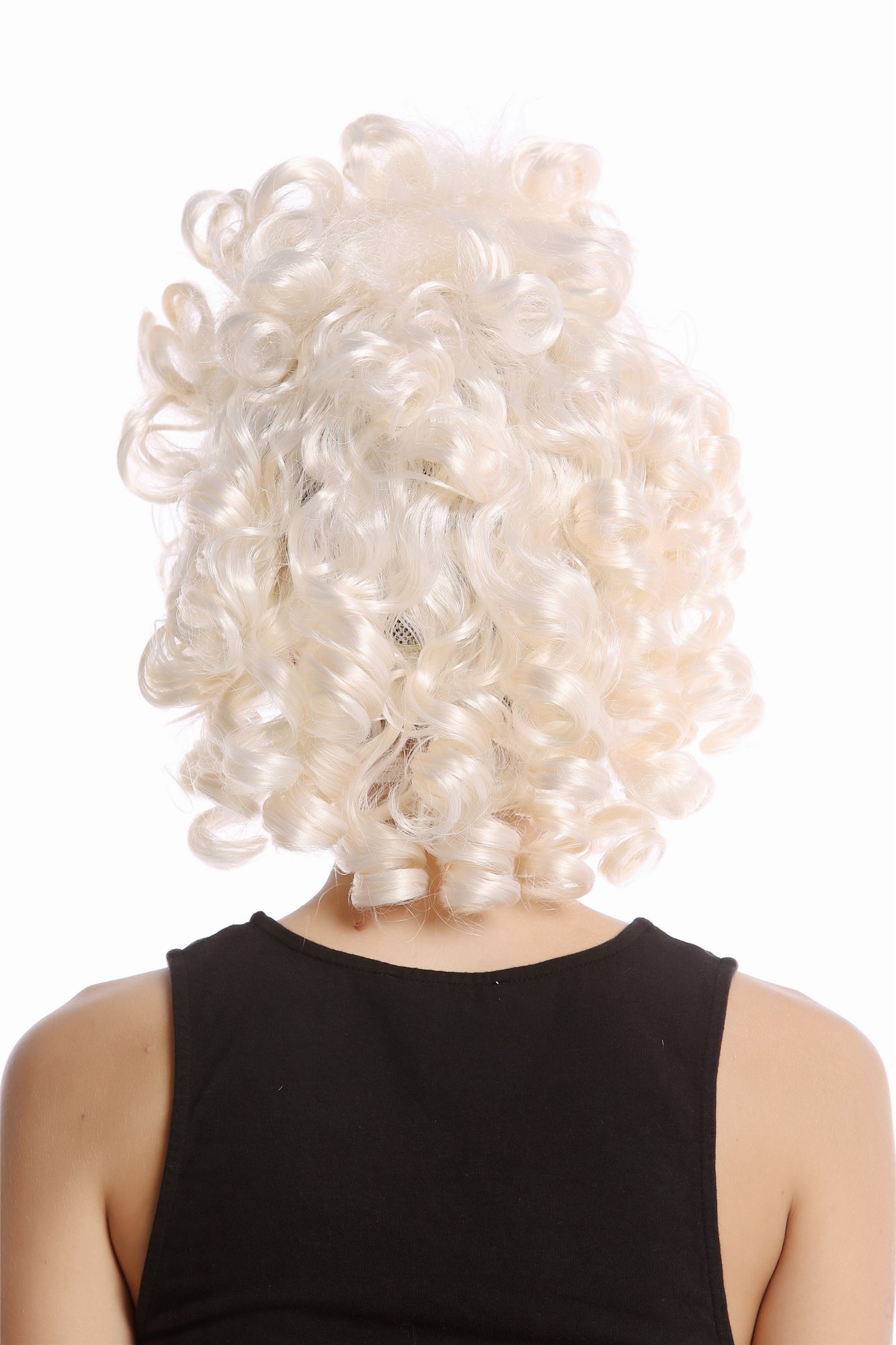 Wig Lady Women Halloween Baroque Rococo short teased beehive ringlets whiteish blond Noble Queen, view 3, WIG ME UP: Your Perücken Online Shop Party Wig, Ladies, Blonde, curled, shoulder-length