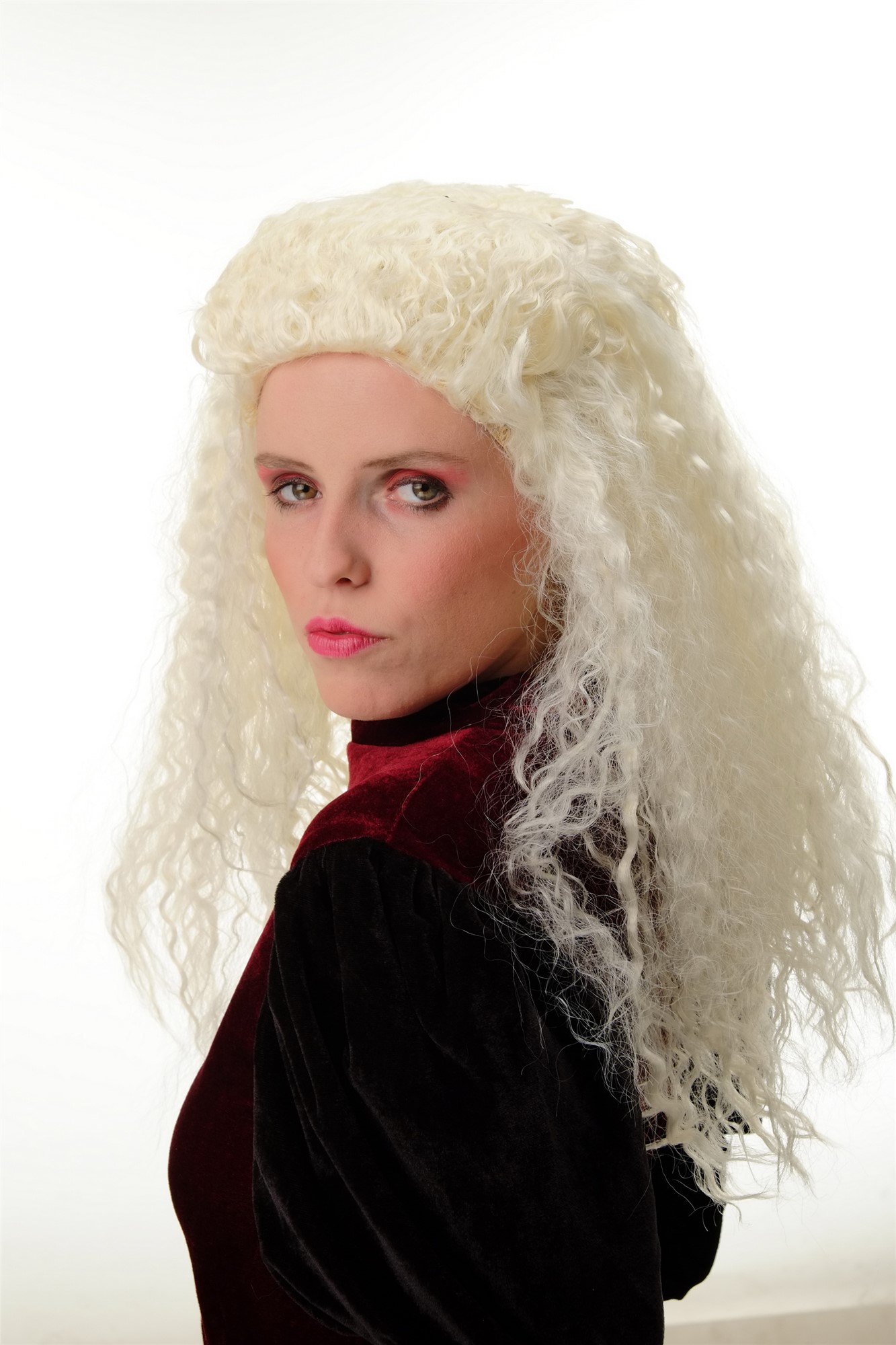 günstige Party Perücke, Perücke Hellblond Krepplocken Tolle PT0030-K613, Ansicht 3, WIG ME UP: Ihr Perücken Online Shop lockige Party Perücke Blond lange Haare für Damen