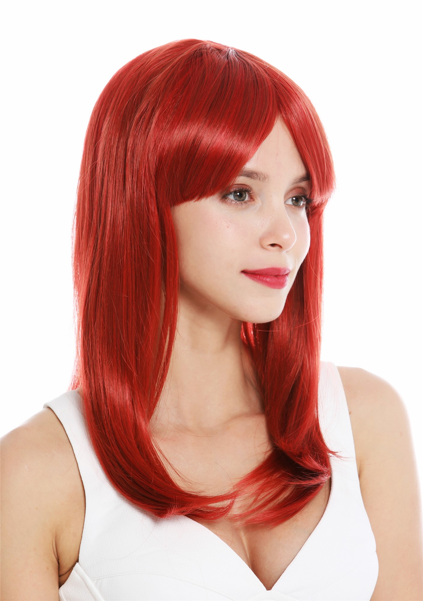 Quality Wigs, Ladies, fire red, straight, long