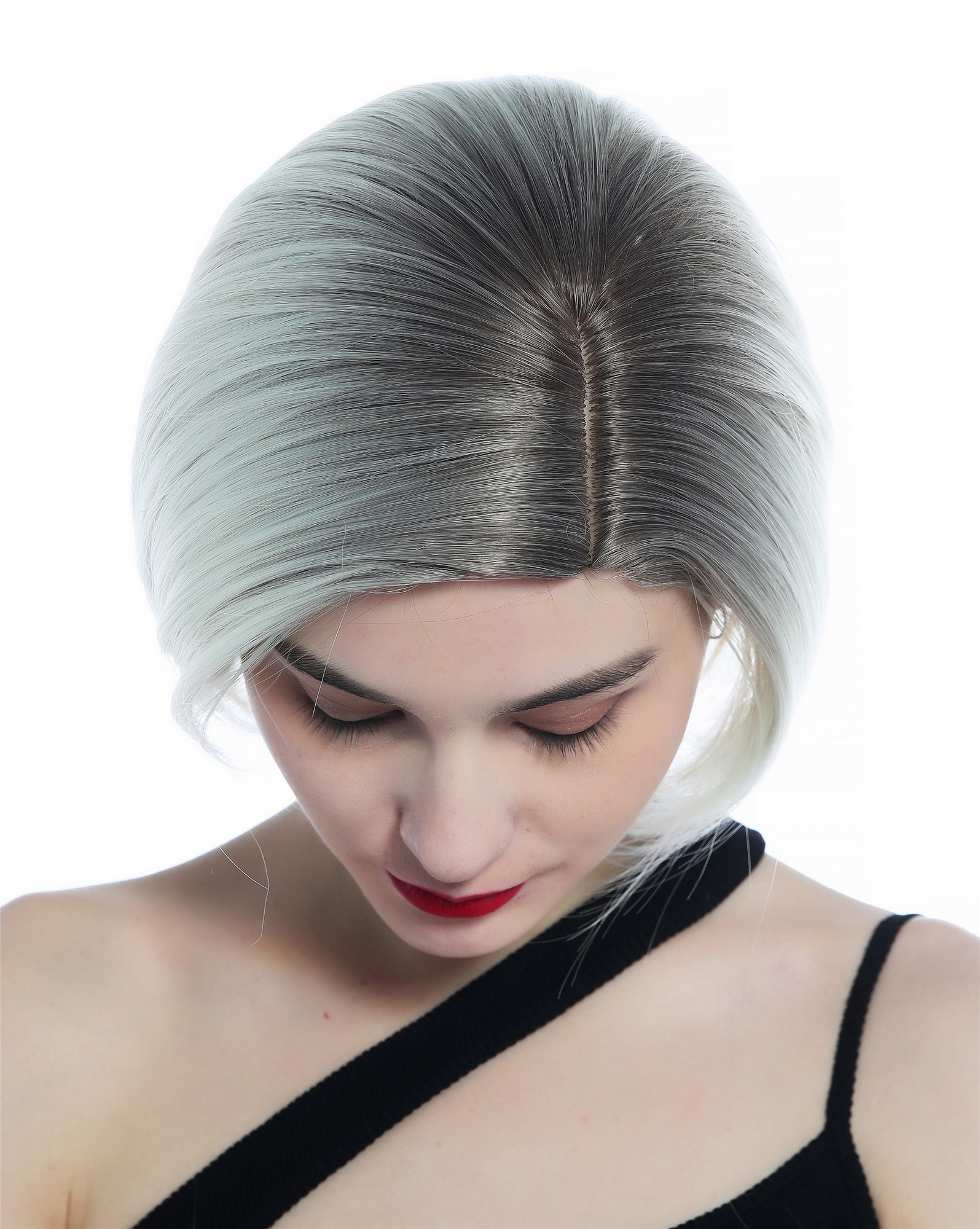 Ladies' Wig women short smooth parting ombre dark blonde to platinum SZL0581, view 5, WIG ME UP: Your Perücken Online Shop Quality Wigs, Ladies, light blonde-copper gold mix, straight, short