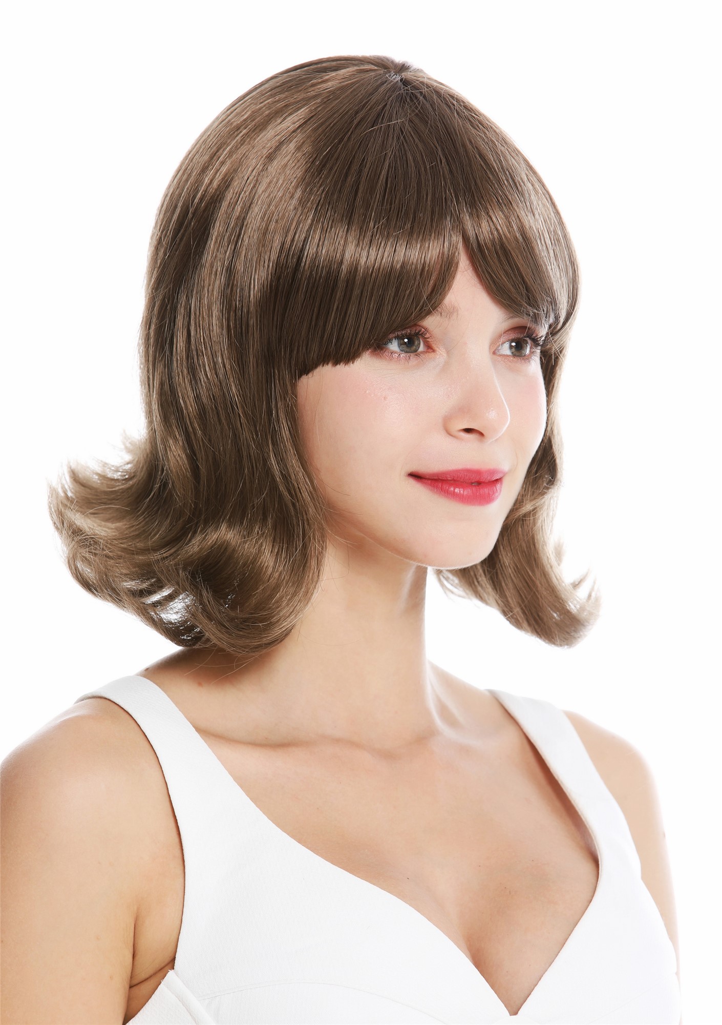 Quality Wigs, Ladies, dark golden brown, straight, short