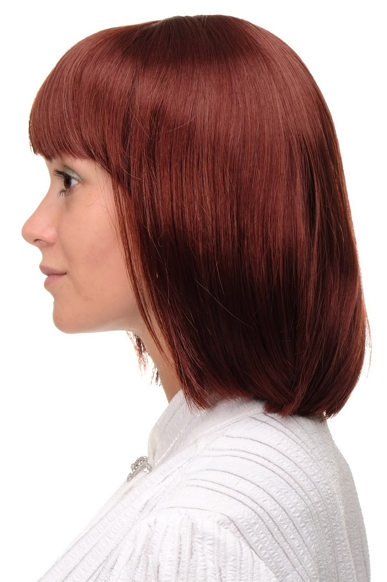 WIG ME UP ® 7803-35 Lady  Wig short Page Long Bob Longbob fringe bangs red brown/rust brown, view 2, WIG ME UP: Your Perücken Online Shop Quality Wigs, Ladies, rust brown, straight, short