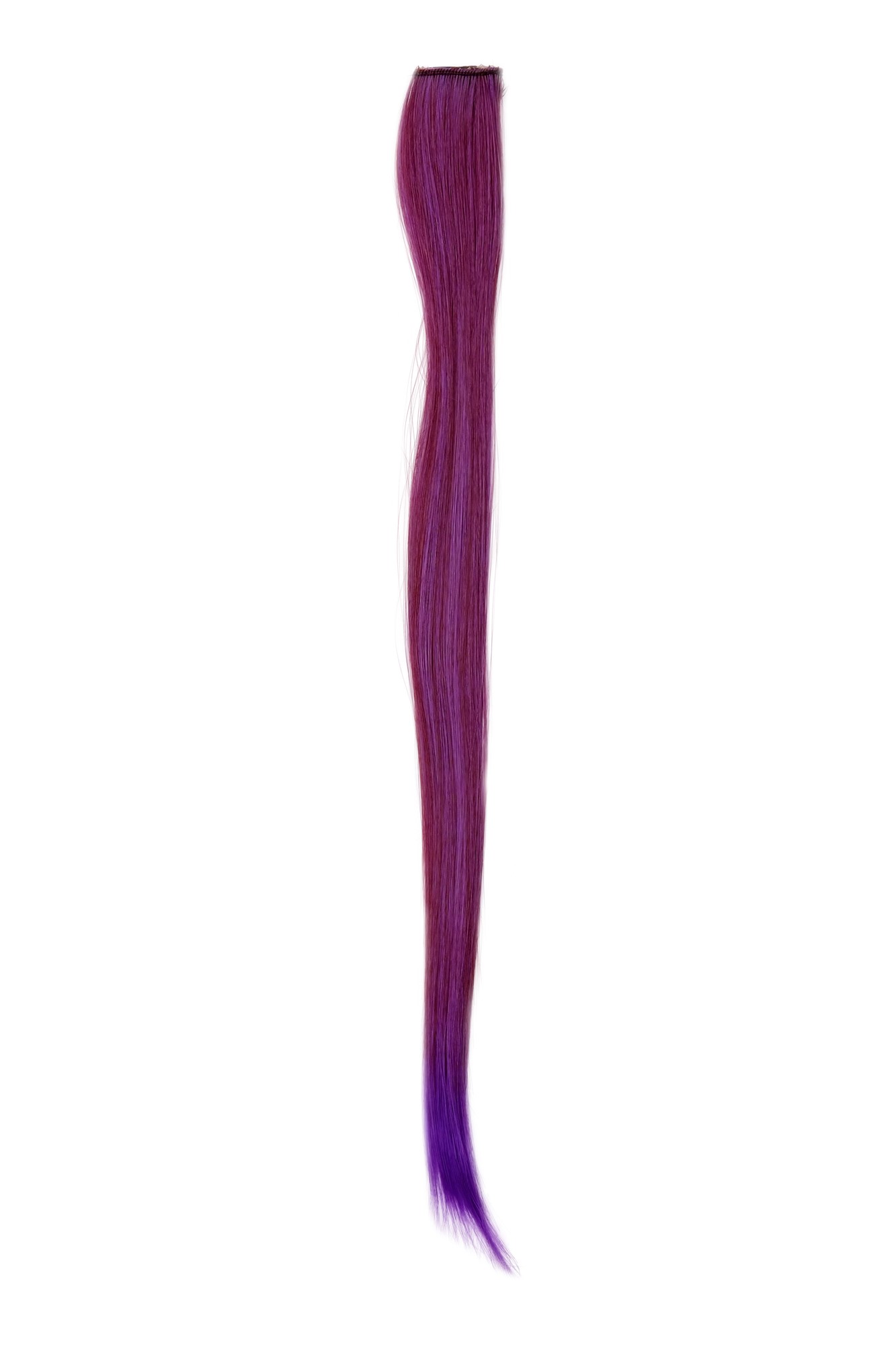 glatte Extensions Rot-Violett-Mix 45 cm lang