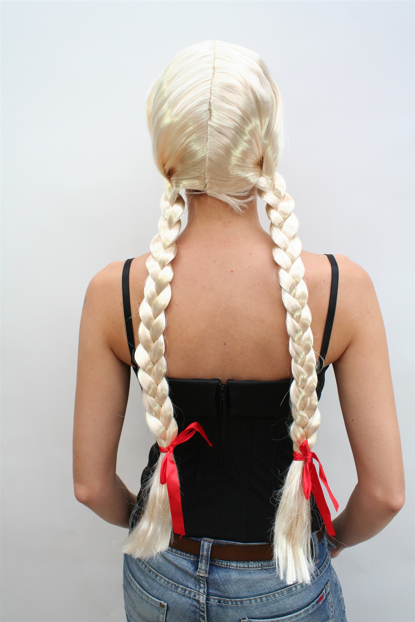 Party Wig, Ladies, Blonde, Braided, very long