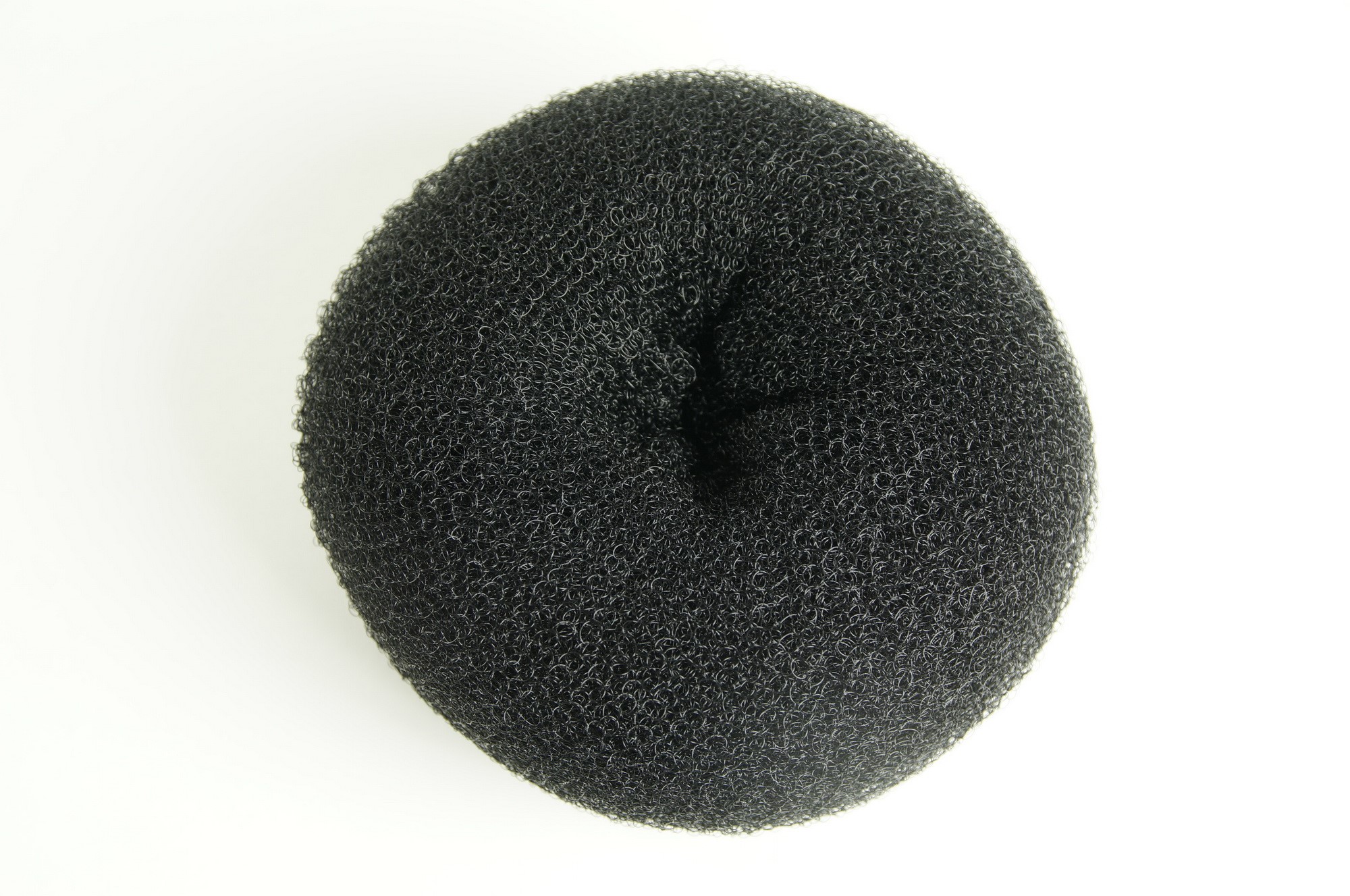 XXL Bun Cushion Donut as Base for Hairbun Hairknot black 6x3 inches RH-046, view 2, WIG ME UP: Your Perücken Online Shop Hairnets, Bun Cushions & More, Black, straight, short