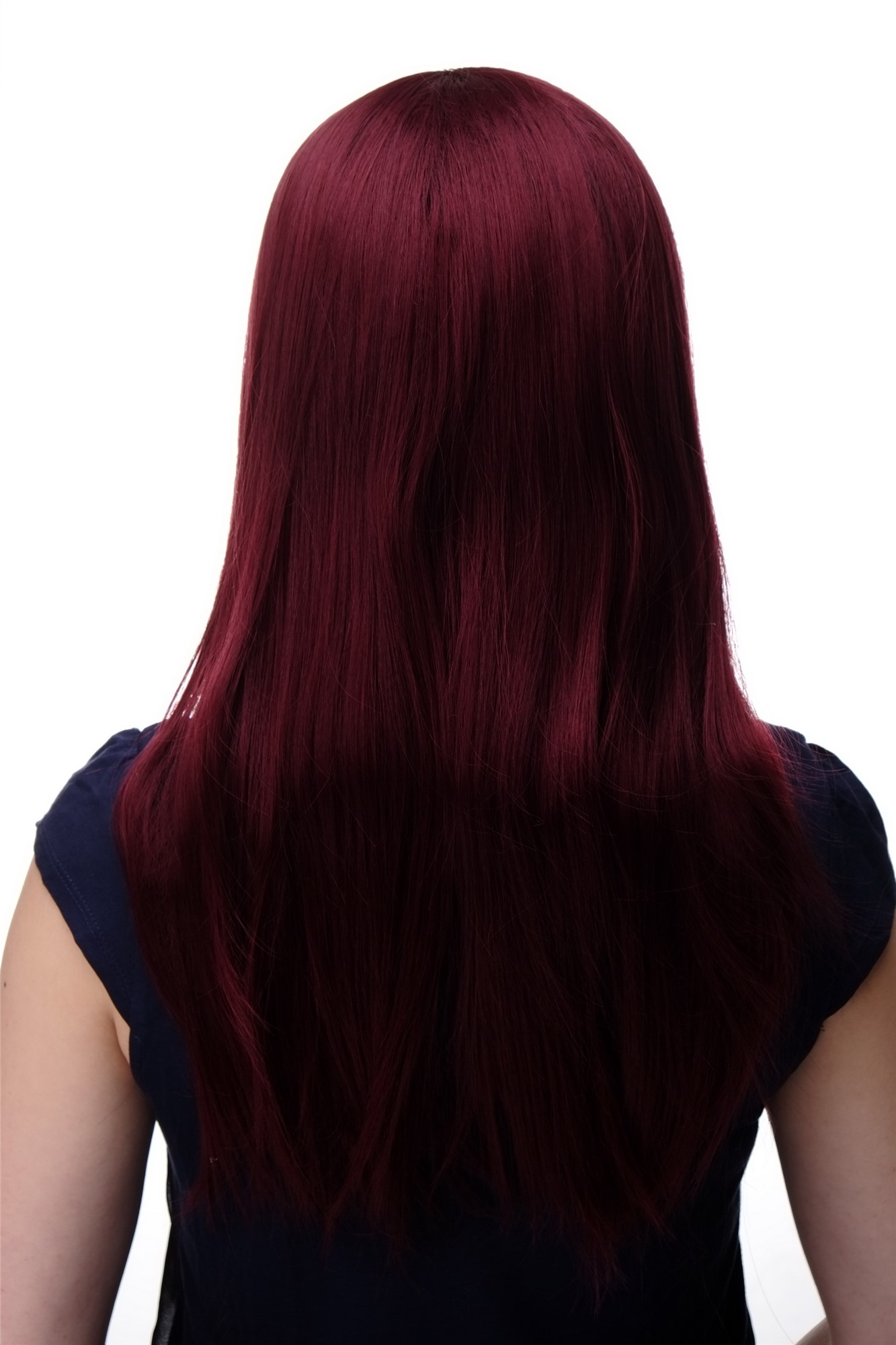 Lady women wig medium long straight sleek fringe bangs garnet aubergine red 3280, view 4, WIG ME UP: Your Perücken Online Shop Quality Wigs, Ladies, garnet red, straight, long
