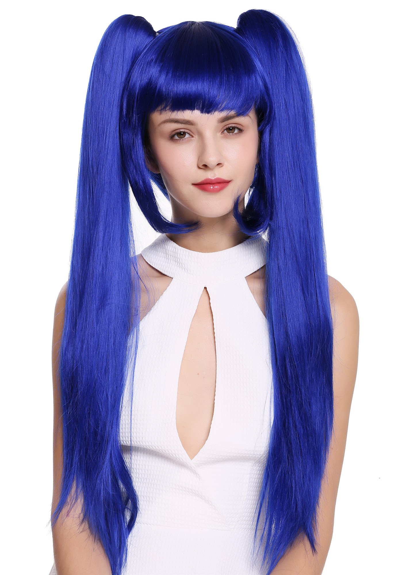 Quality Wigs, Ladies, Blue, straight, long