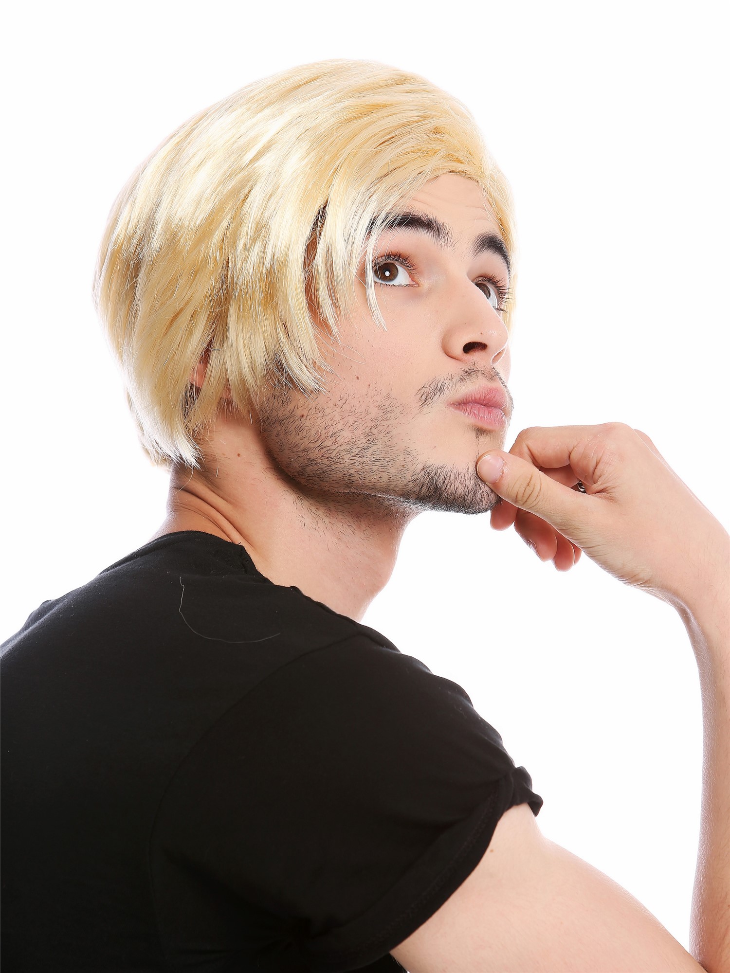 Party Wig, Men, Blonde, wavy, short