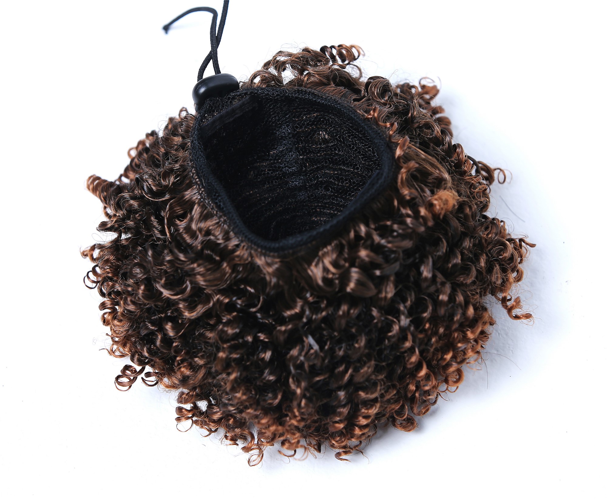 Hairpiece open hairbun hair rose nest  bun volume curly chestnut brown JL-0123, view 5, WIG ME UP: Your Perücken Online Shop Ponytails, brown mix, curled, short