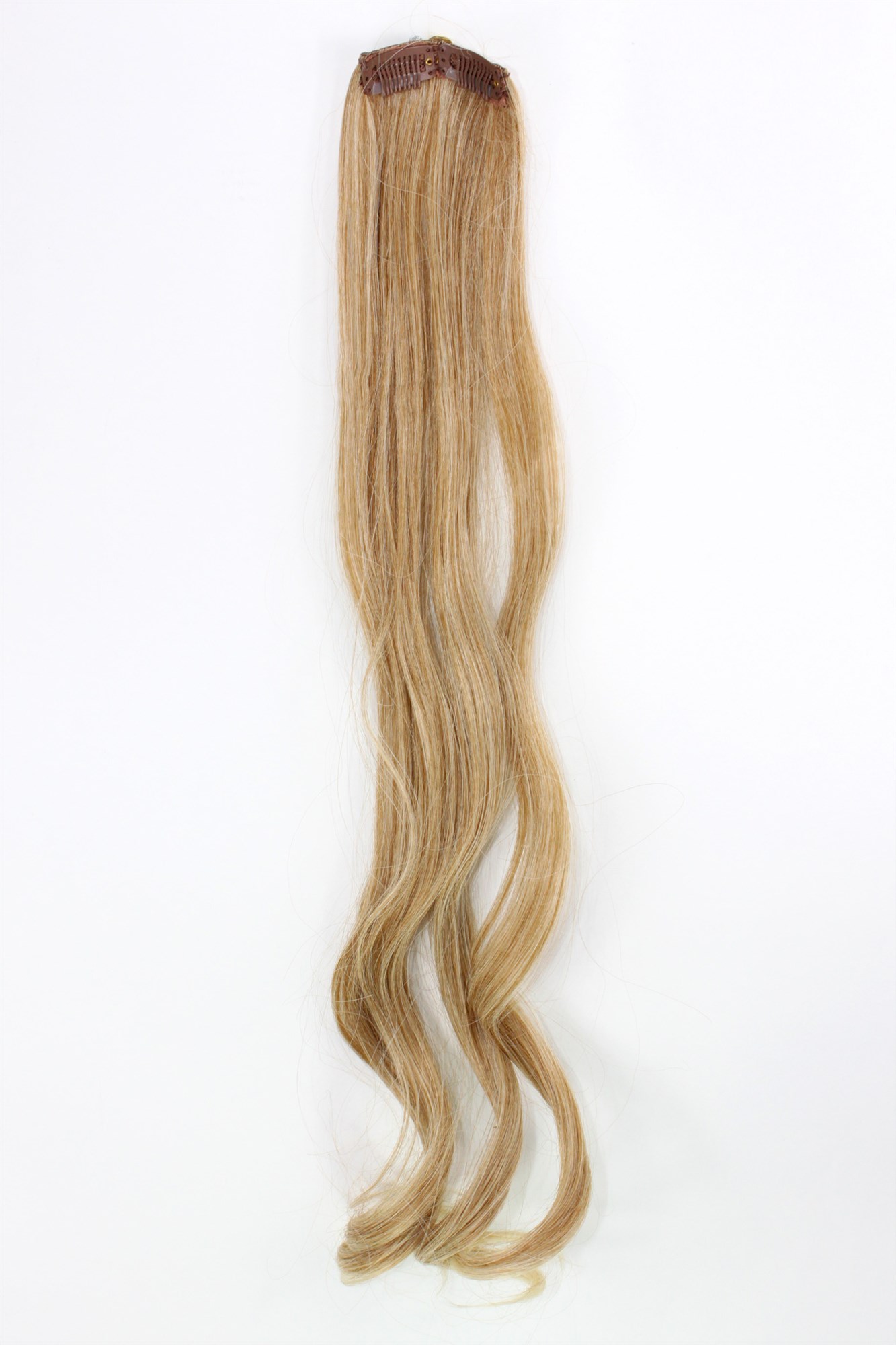 wellige Extensions Kupfer-Hell-Blond-Mix 63 cm lang