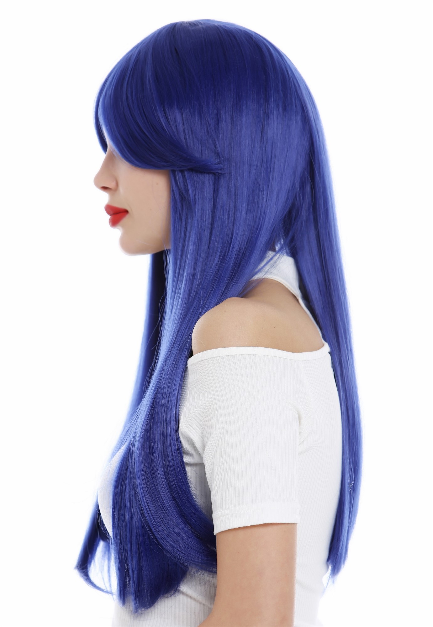 Quality Wigs, Ladies, blue-violet, straight, long