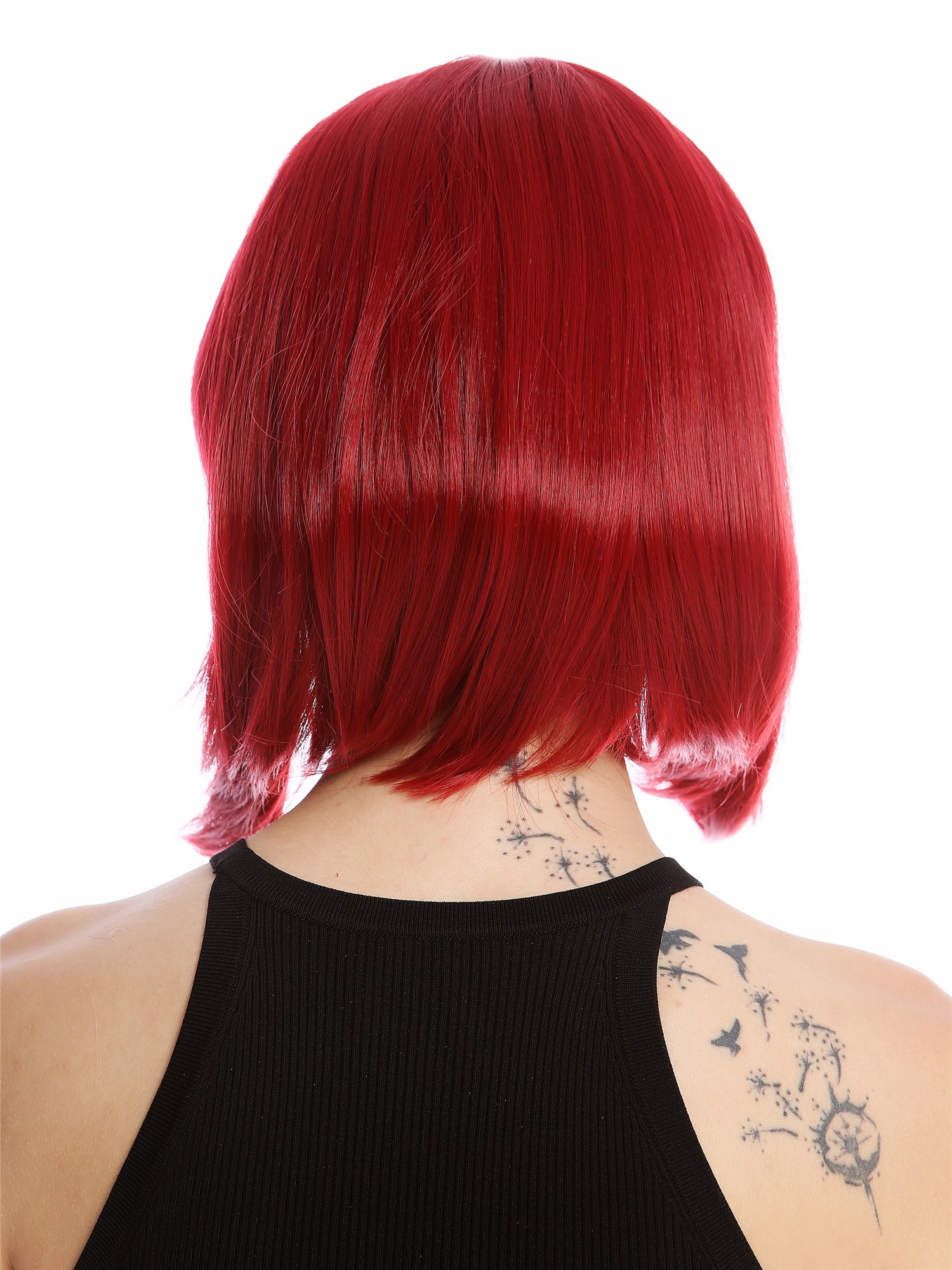 Lady wig short shoulder length Bob Longbob straight bangs ruby red  YZF-4366, view 4, WIG ME UP: Your Perücken Online Shop Quality Wigs, Ladies, cherry red, straight, short