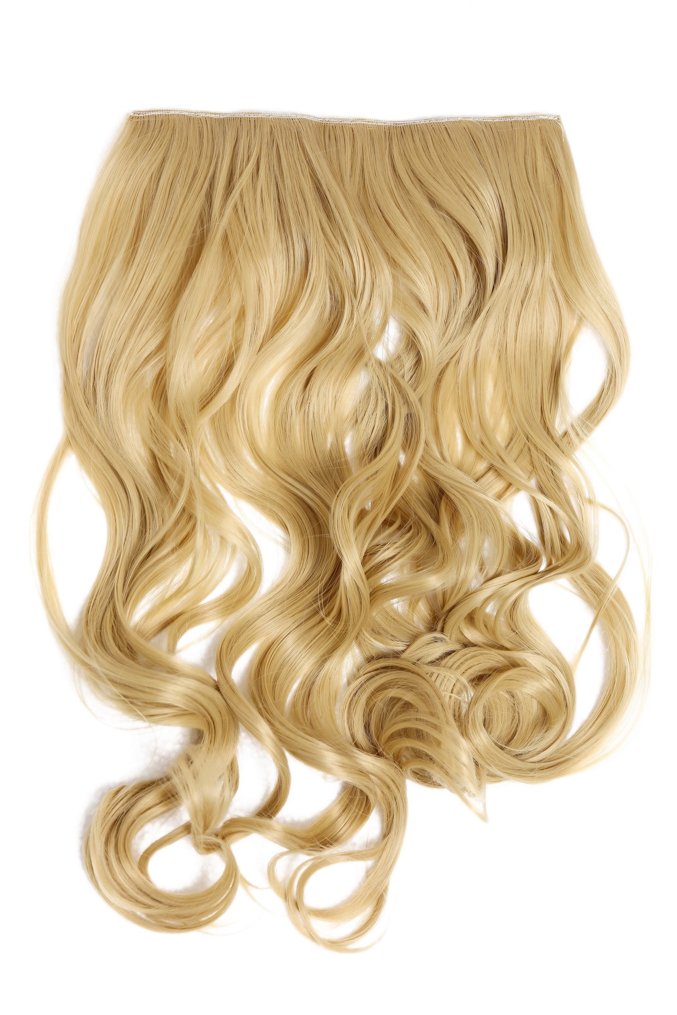 wellige Halbperücke Goldblond 45 cm lang