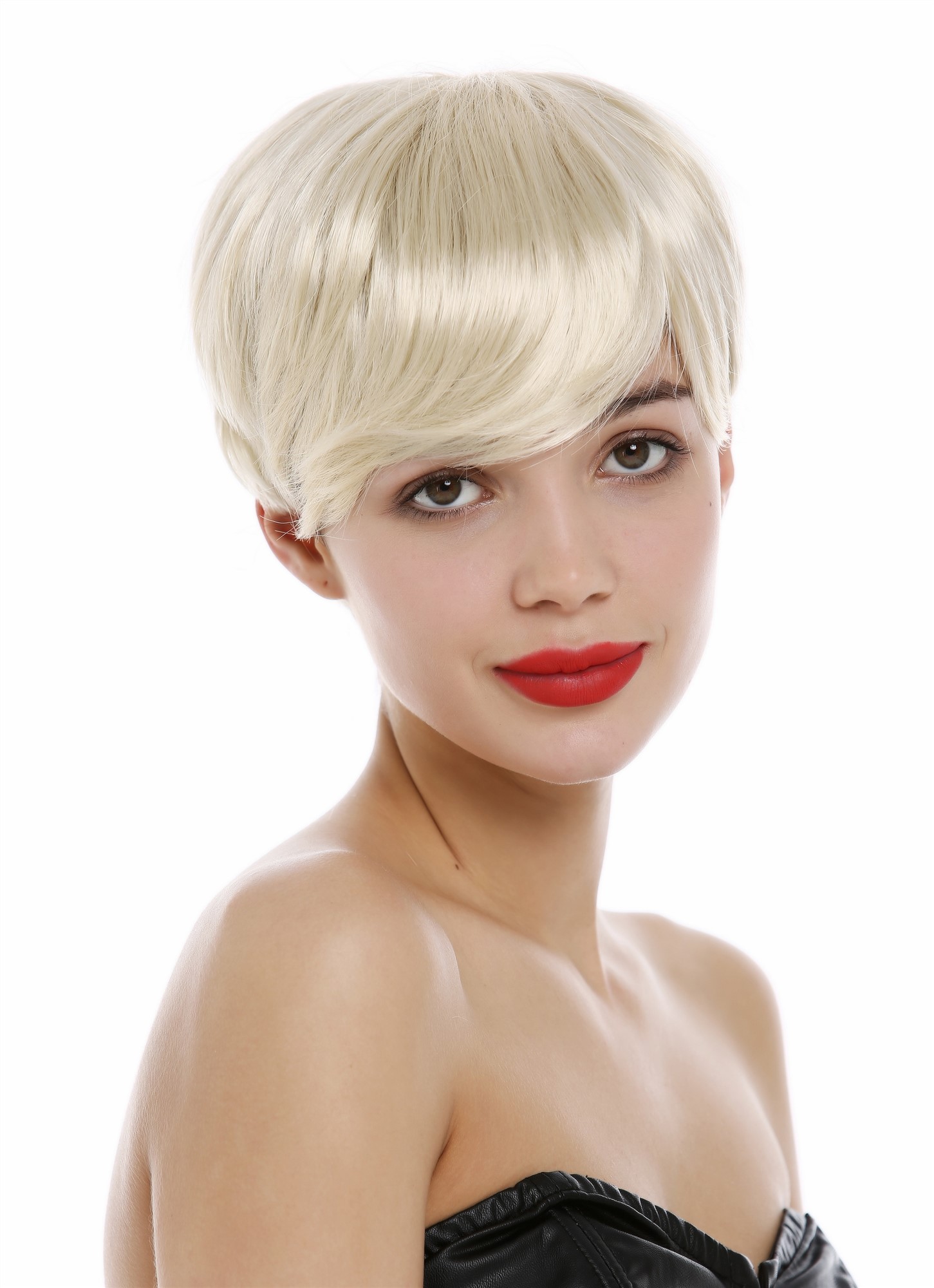 Quality Wigs, Ladies, platinum blonde, straight, short