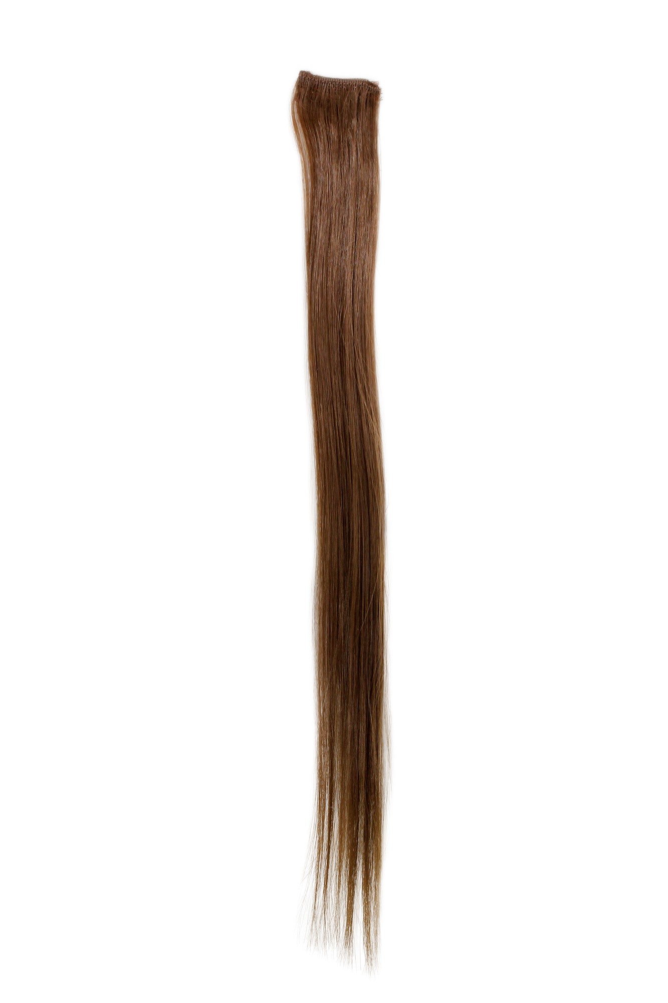 glatte Extensions Hellbraun 45 cm lang