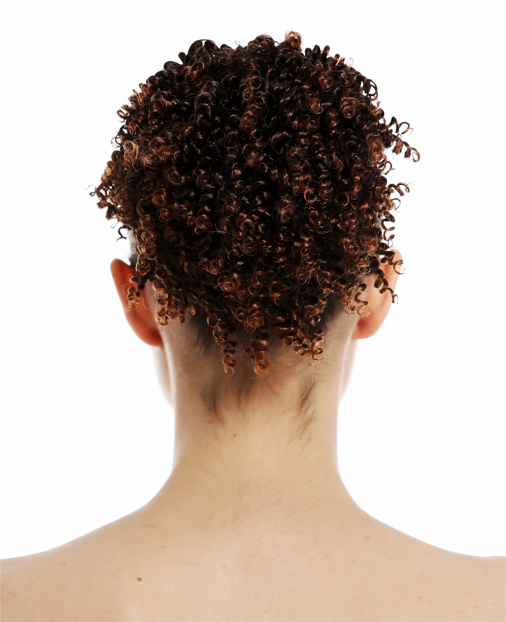 Hairpiece open hairbun hair rose nest  bun volume curly chestnut brown JL-0123, view 2, WIG ME UP: Your Perücken Online Shop Ponytails, brown mix, curled, short