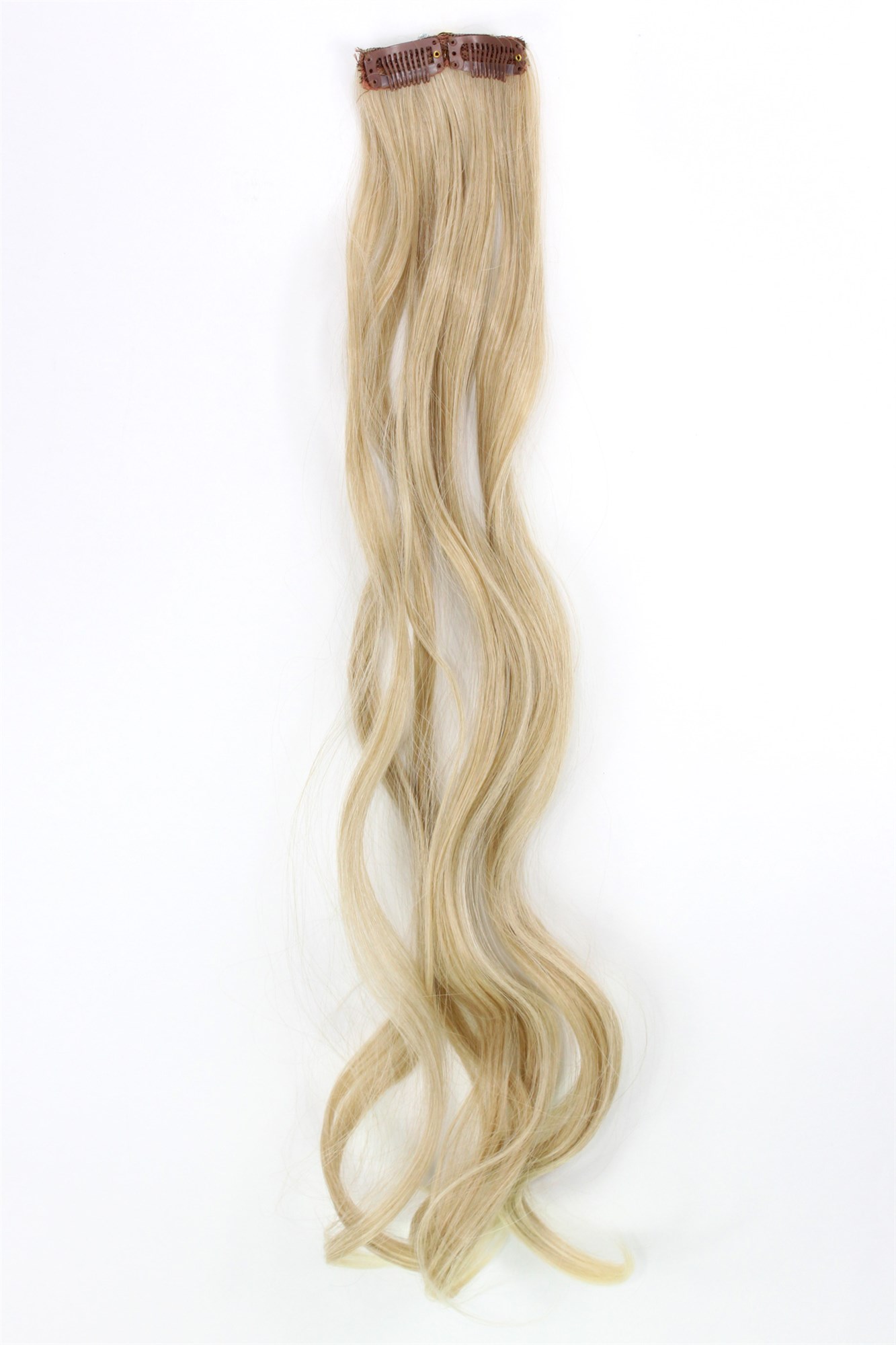 wellige Extensions Gold-Hell-Blond-Mix 63 cm lang