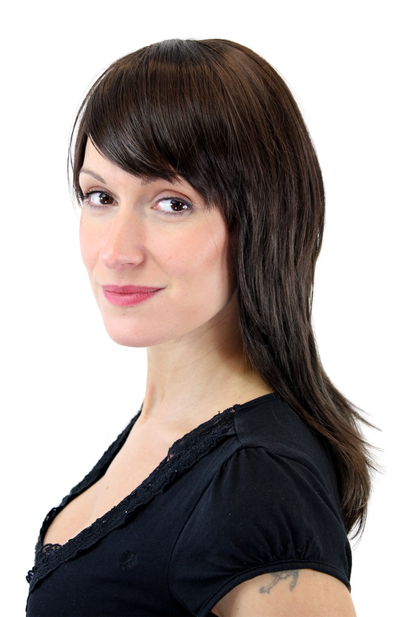 Quality Wigs, Ladies, Brown, straight, shoulder-length