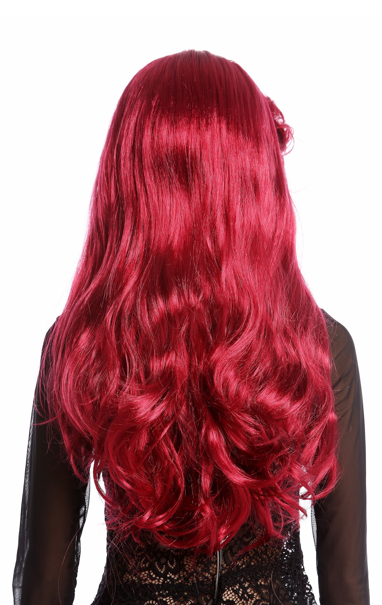 Party Wig, Ladies, Red, wavy, long