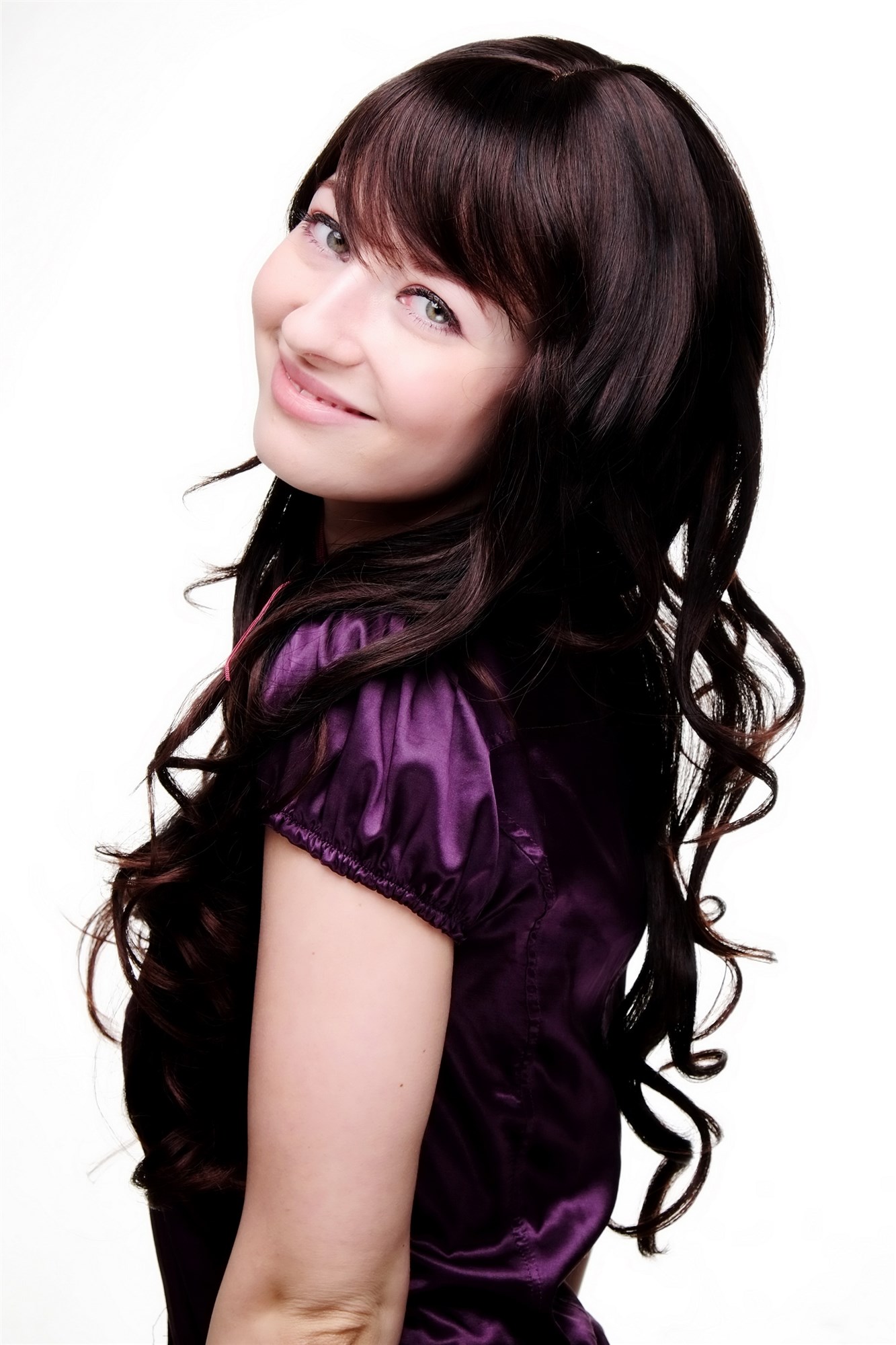 hochwertige Qualitätsperücken, Perücke lang wallendes Haar wellig leicht lockig Schwarz-Braun-Mix 9204S-2T33, Ansicht 3, WIG ME UP: Ihr Perücken Online Shop lockige Tressen-Perücke mit Kopfhaut-Imitat Schwarz-Braun-Mix lange Haare für Damen