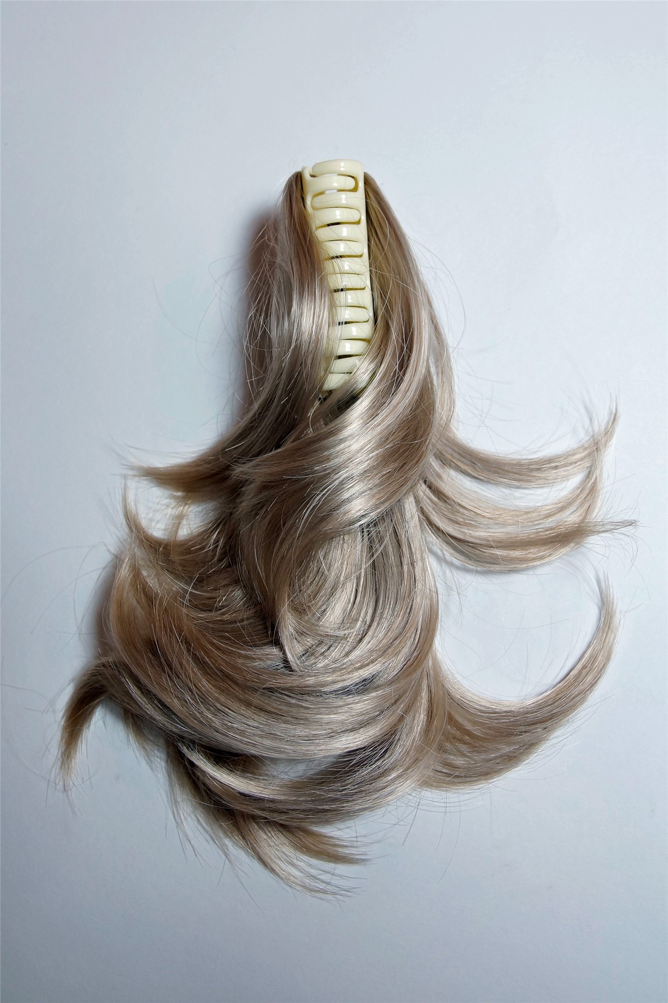 Ponytail Hairpiece Extensions short wavy light champagne blond 10" 506-V-22, view 3, WIG ME UP: Your Perücken Online Shop Ponytails, ash blonde, curled, short