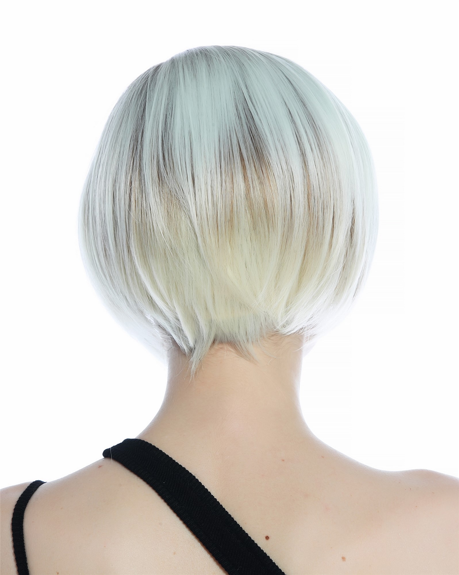 Ladies' Wig women short smooth parting ombre dark blonde to platinum SZL0581, view 6, WIG ME UP: Your Perücken Online Shop Quality Wigs, Ladies, light blonde-copper gold mix, straight, short