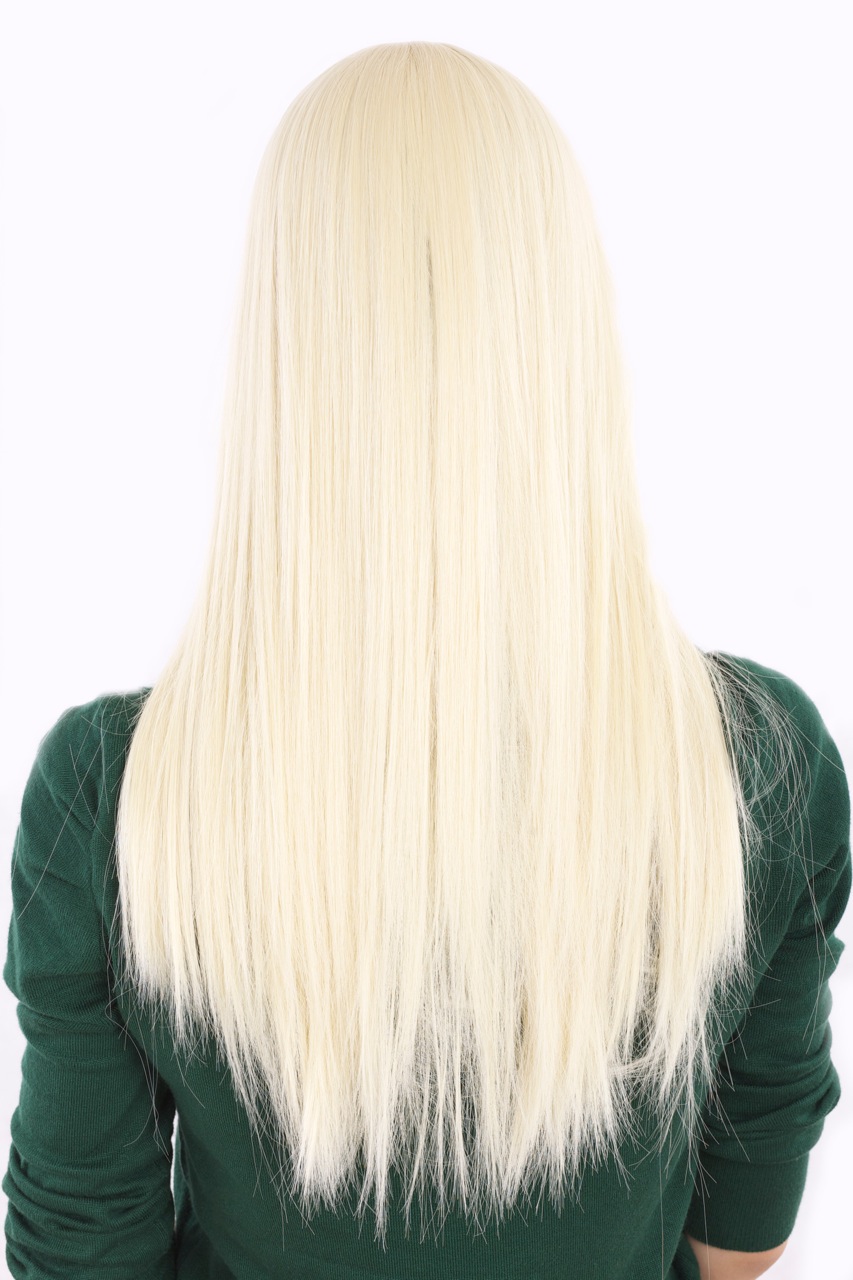 Angelic lady women wig long bright platinum blond middle parting straight 3254, view 4, WIG ME UP: Your Perücken Online Shop Quality Wigs, Ladies, Blonde, straight, long