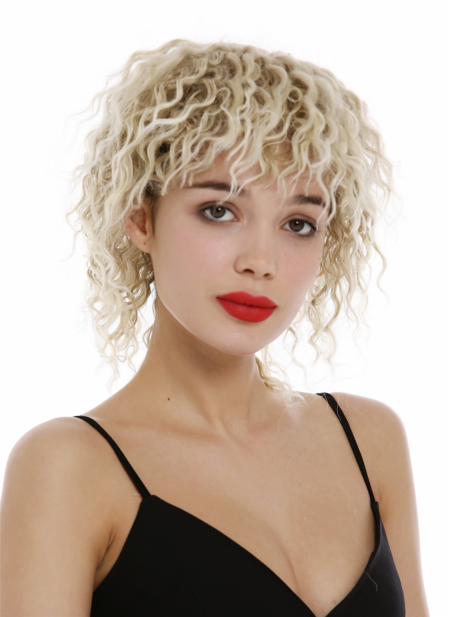 Quality Wigs, Ladies, blond mix, curled, short