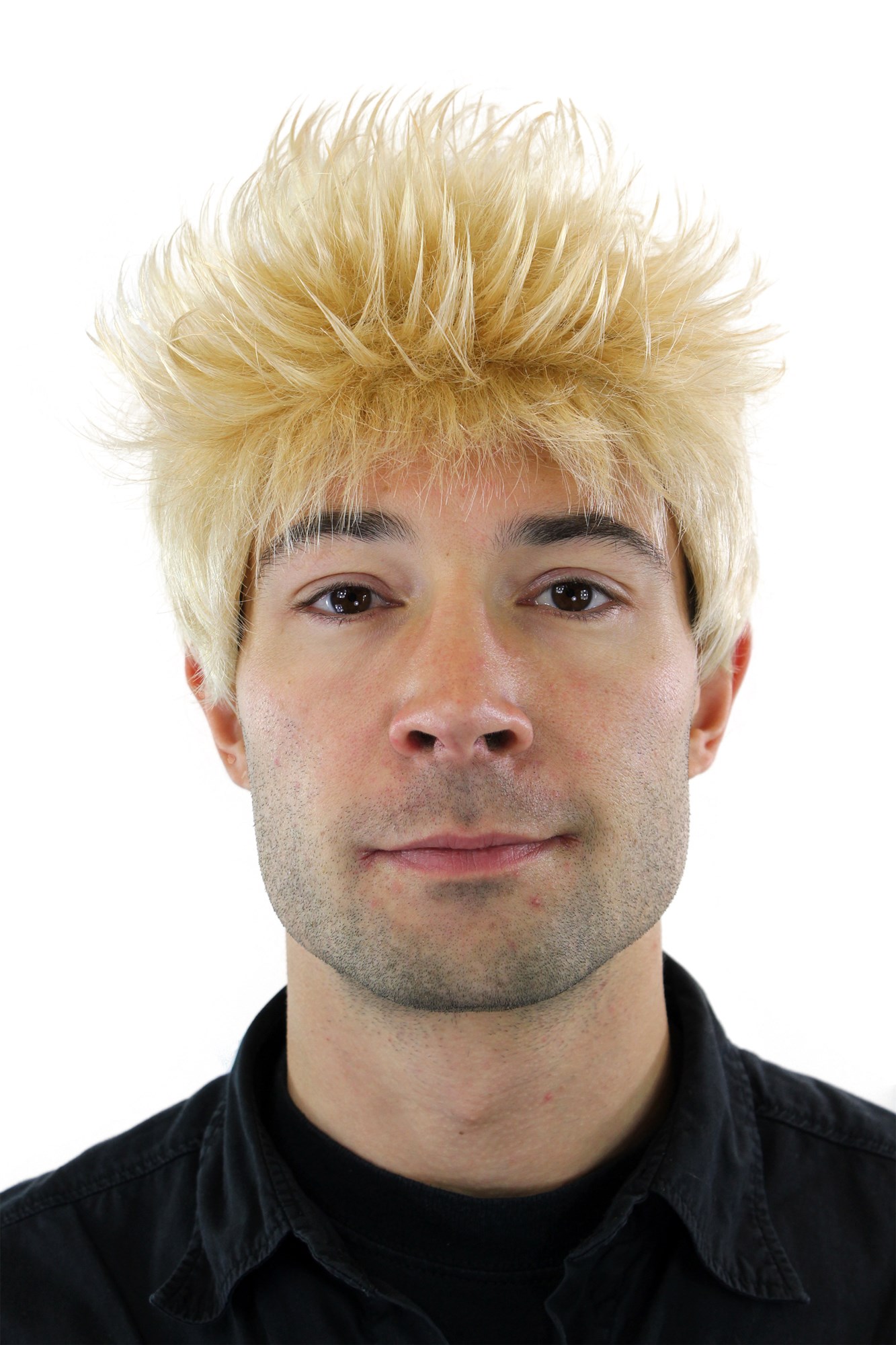WIG ME UP ® GFW386-24A Lady  Wig short spikey backcombed 80s style hair blond, front view, WIG ME UP: Your Perücken Online Shop Quality Wigs, Ladies, Blonde, wavy, short