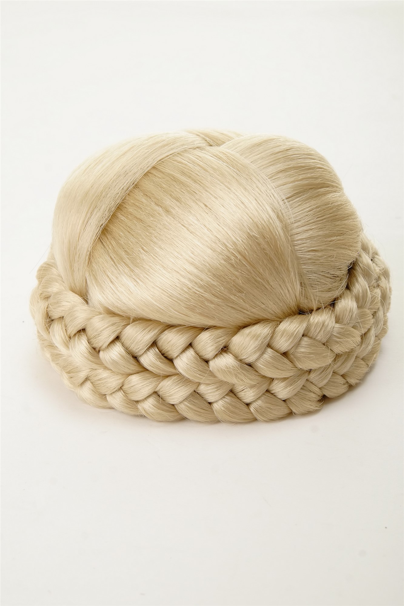Dutt Haarteil geflochten Haarknoten Platinblond N796-613, Ansicht 3, WIG ME UP: Ihr Perücken Online Shop geflochtener Dutt Haarteil Platinblond
