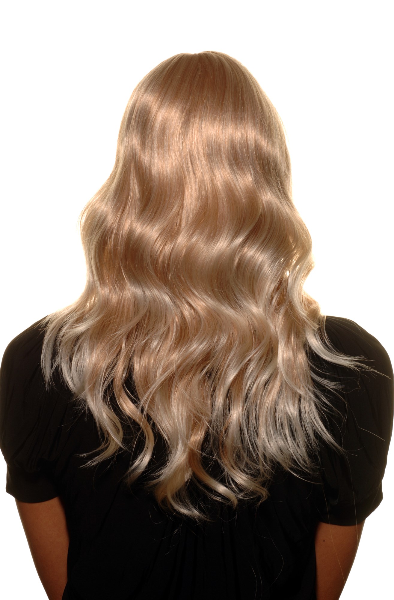hochwertige Qualitätsperücken, Wellige halblange Damen Perücke blond so niedlich 5019-27T613, Ansicht 4, WIG ME UP: Ihr Perücken Online Shop wellige Tressen-Perücke mit Kopfhaut-Imitat Blond-Mix schulterlange Haare für Damen