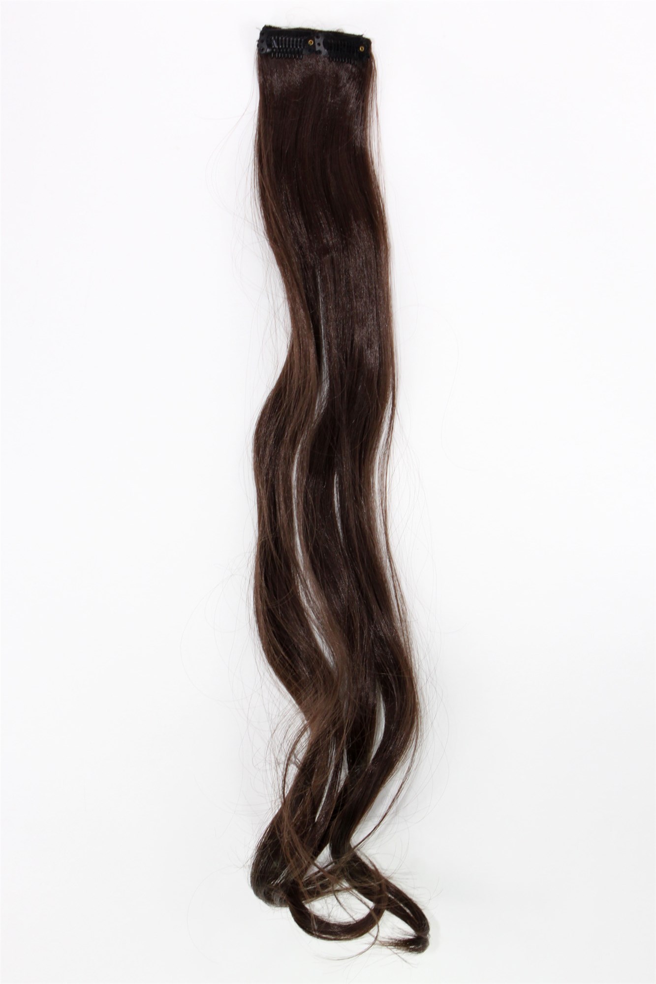 wellige Extensions Braun 63 cm lang