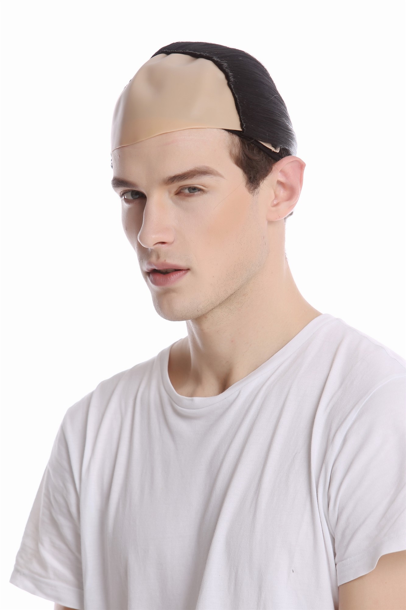 91015-ZA103 Wig China Qing Dynasty Manchu bald with braided queue, view 3, WIG ME UP: Your Perücken Online Shop Party Wig, Men, Black, Braided, long
