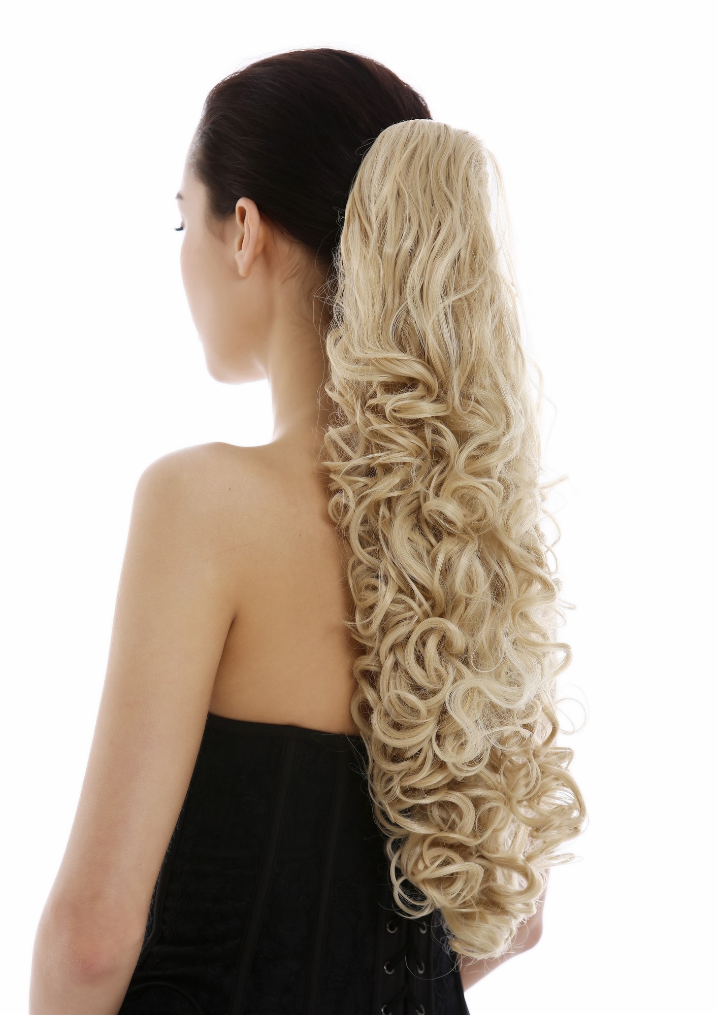 Hairpiece ponytail long volume voluminous curly curls kinks golden blonde N310 , view 2, WIG ME UP: Your Perücken Online Shop Ponytails, light blonde-golden blonde mix, curled, long