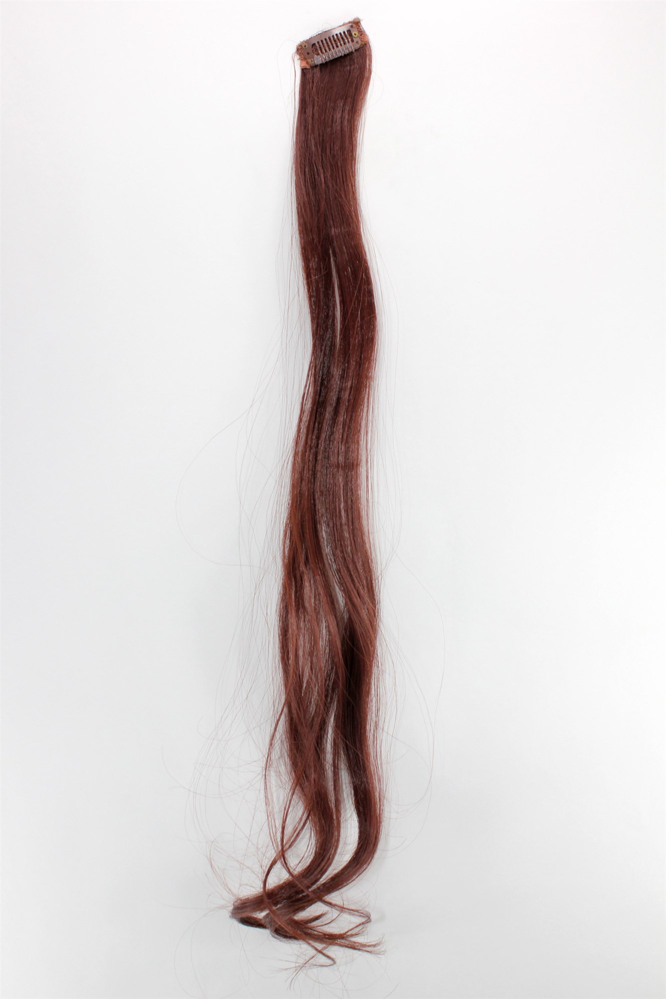 wellige Extensions Dunkel Mahagoni, Baun 63 cm lang