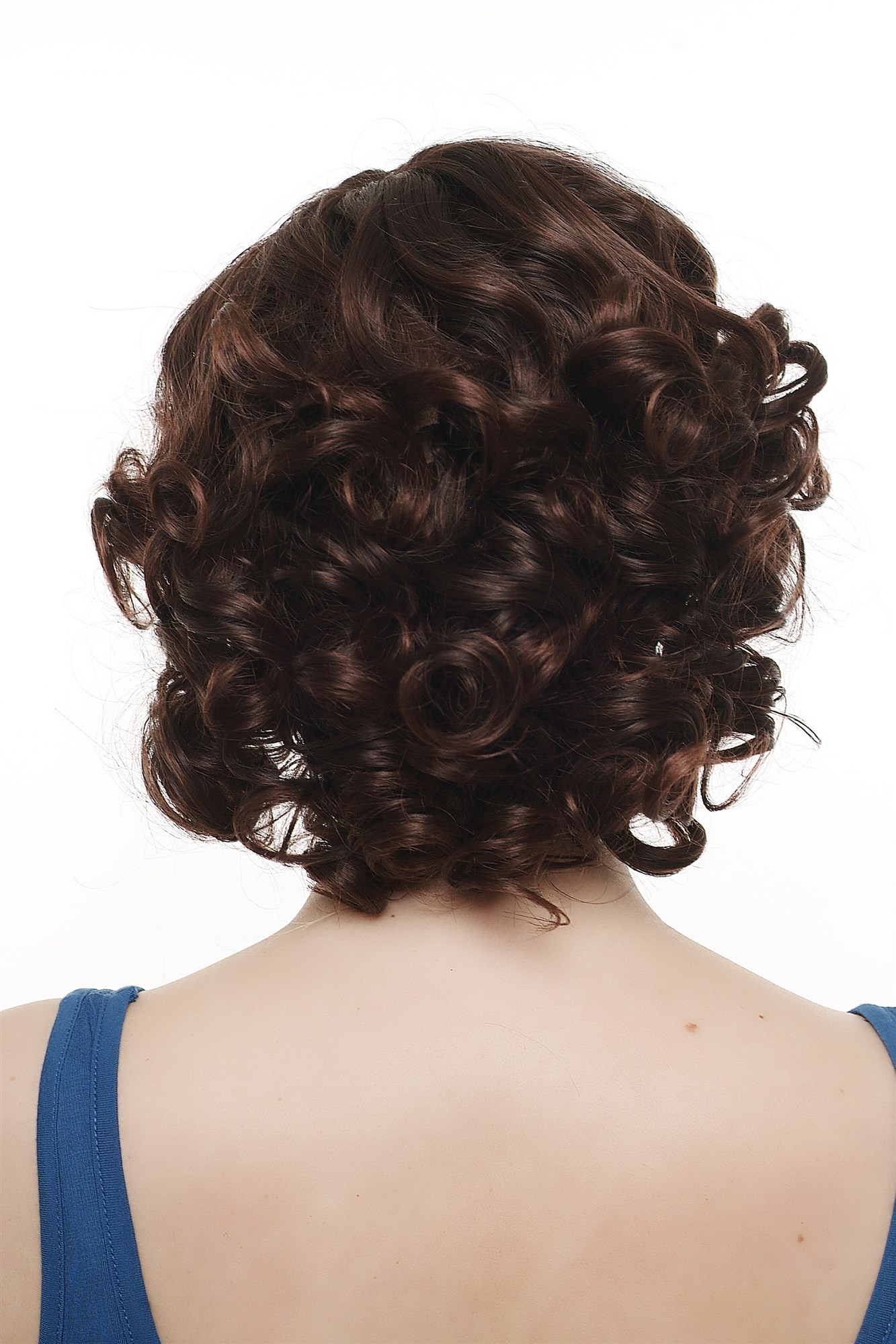 Lady  Wig extravangant postmodern ultra-stylish curl short brown mix mahogany SA031-2T33, view 3, WIG ME UP: Your Perücken Online Shop Quality Wigs, Ladies, black-brown-mahogany brown, curled, short