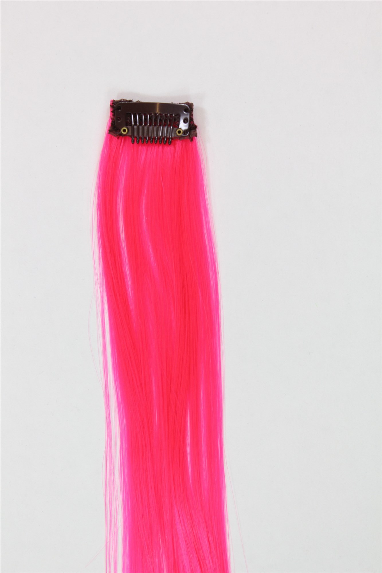 glatte Extensions Neonpink 63 cm lang