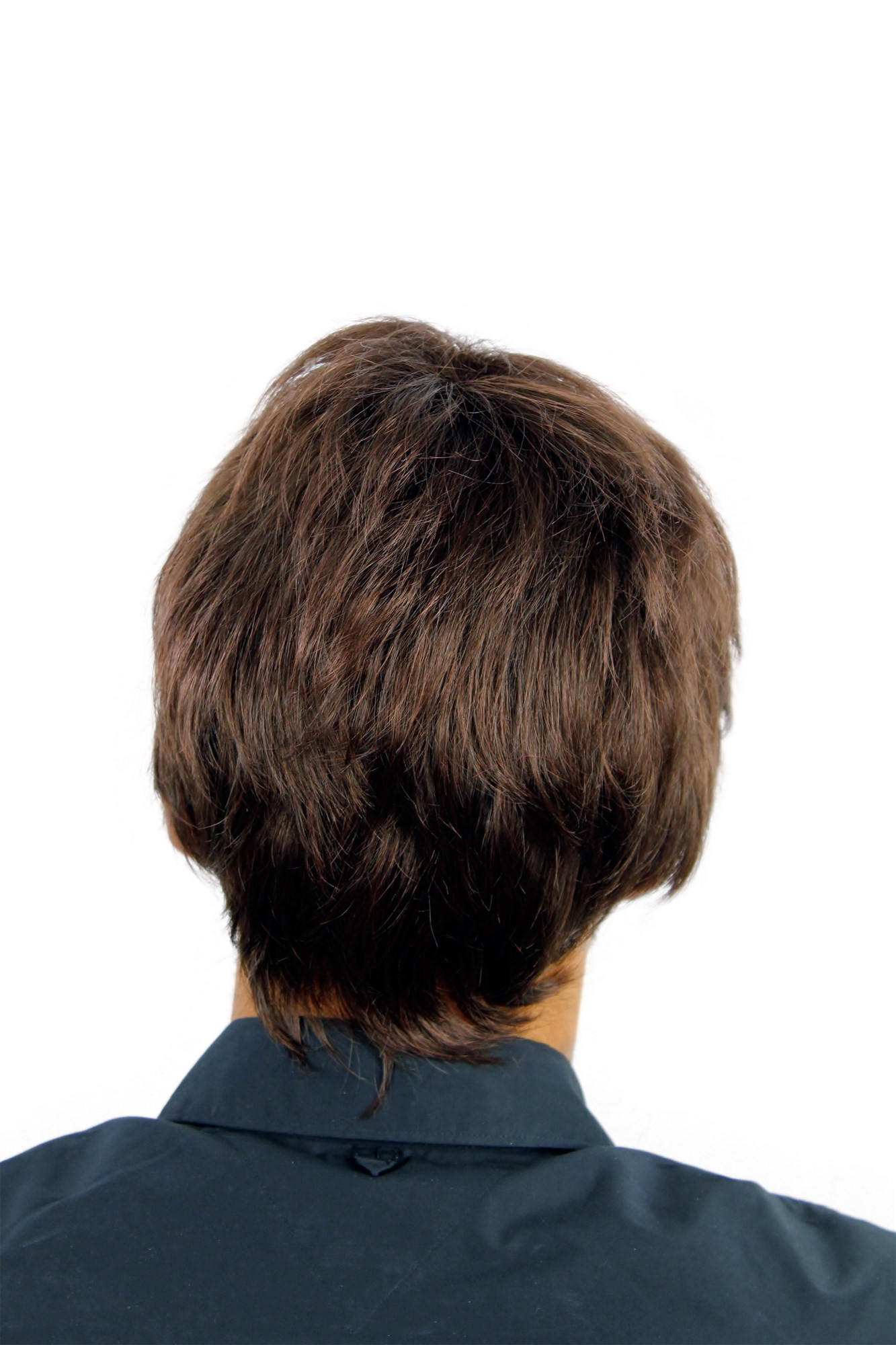 hochwertige Qualitätsperücken, Herrenperücke Scheitel Braun Mix WL-2362-4/33, Ansicht 3, WIG ME UP: Ihr Perücken Online Shop glatte Tressen-Perücke Braun-Mix kurze Haare für Herren