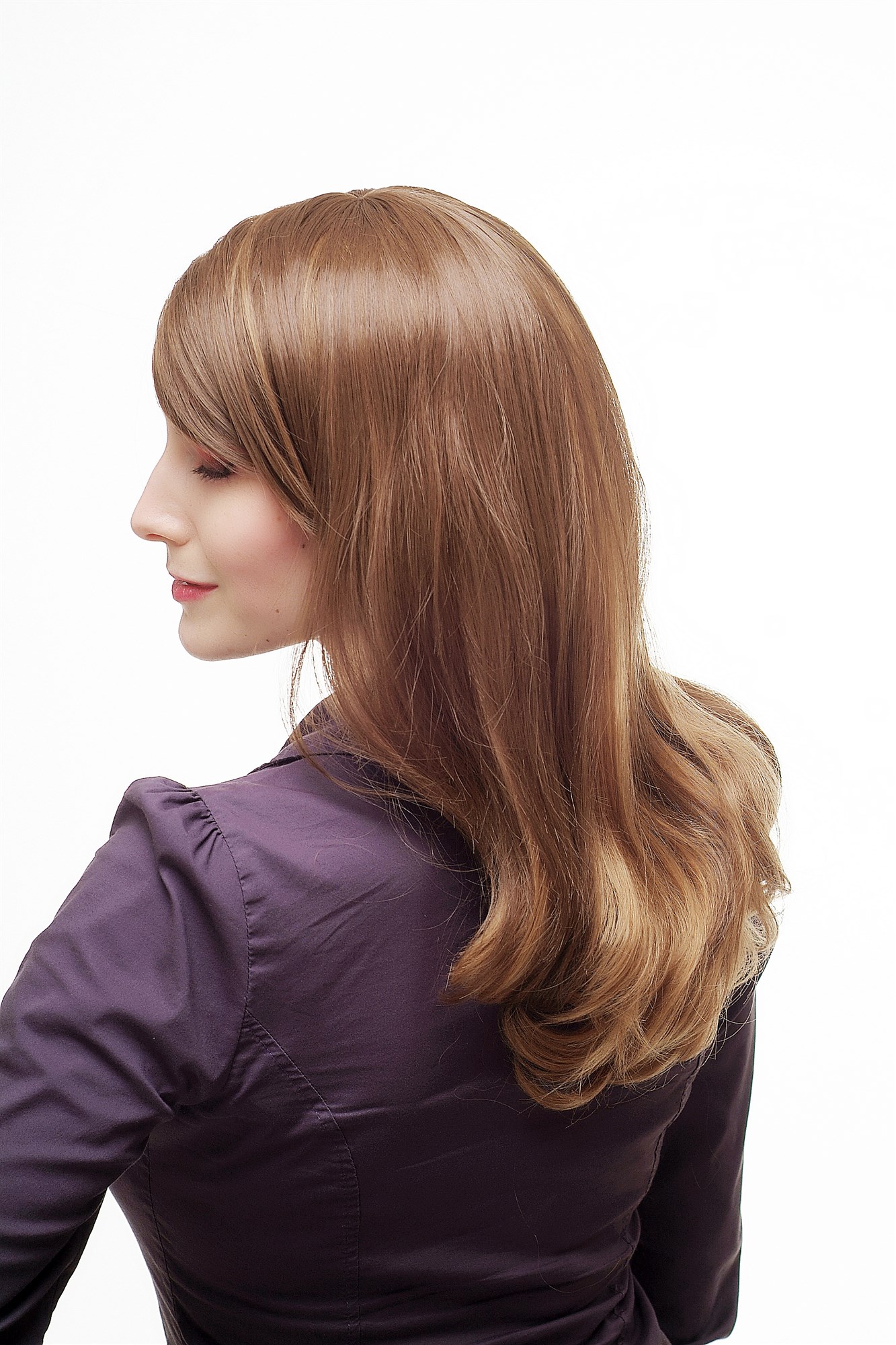 WIG ME UP ® SA059-10-12/56 Gorgeous Lady  Wig long straight parting mixed light brown brunette strands 20" inch, view 3, WIG ME UP: Your Perücken Online Shop Quality Wigs, Ladies, light brown-dark blonde, straight, long