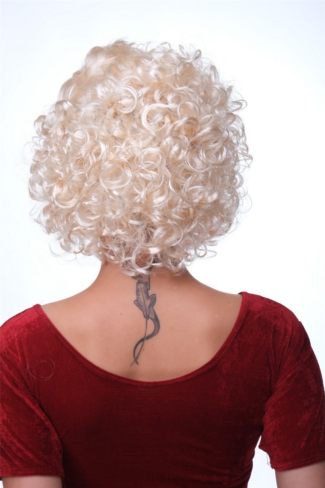 Party/Fancy Dress/Halloween Lady WIG curly wavy BRIGHT BLOND platinum blonde Hollywood Diva Marilyn, view 4, WIG ME UP: Your Perücken Online Shop Party Wig, Ladies, Blonde, curled, short