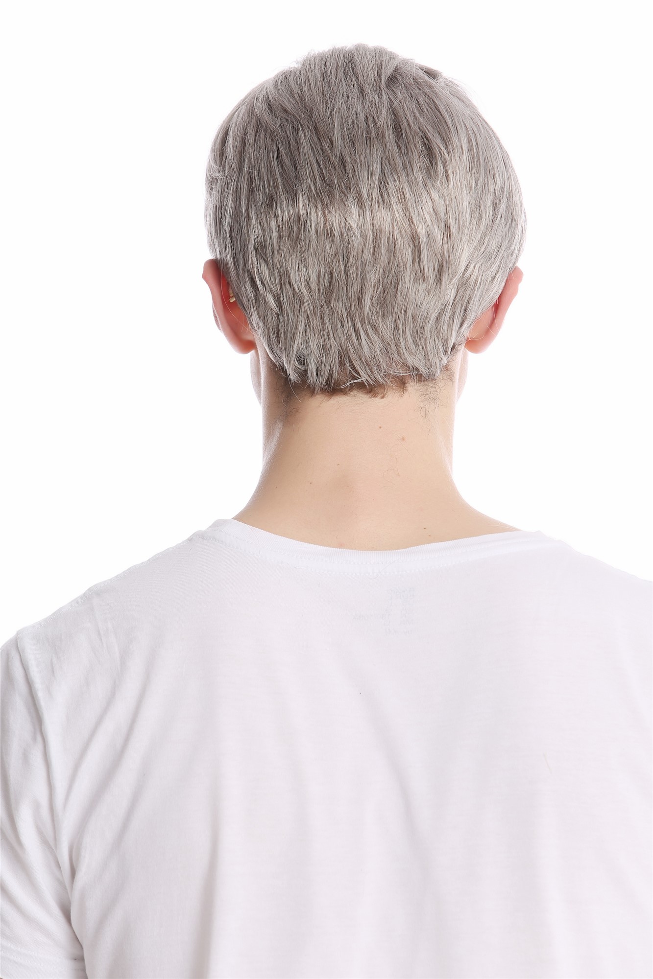 GFW994-51 Men Gents Wig short parting casual youthful modern look light grey gray, view 4, WIG ME UP: Your Perücken Online Shop Quality Wigs, Men, Grey, straight, short