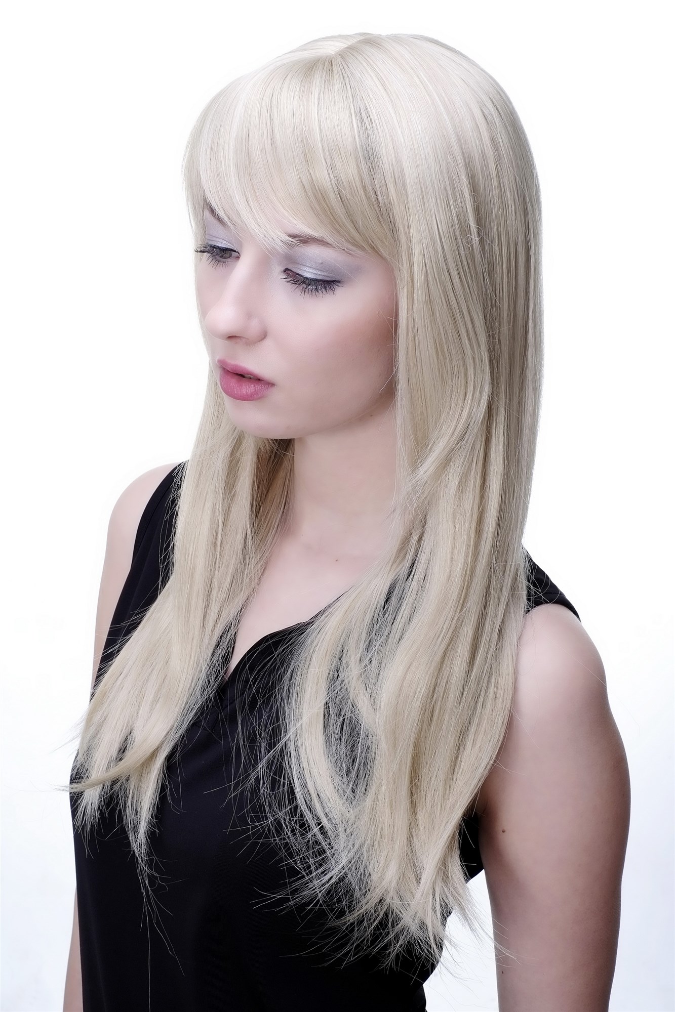 Quality Wigs, Ladies, light blonde, straight, long