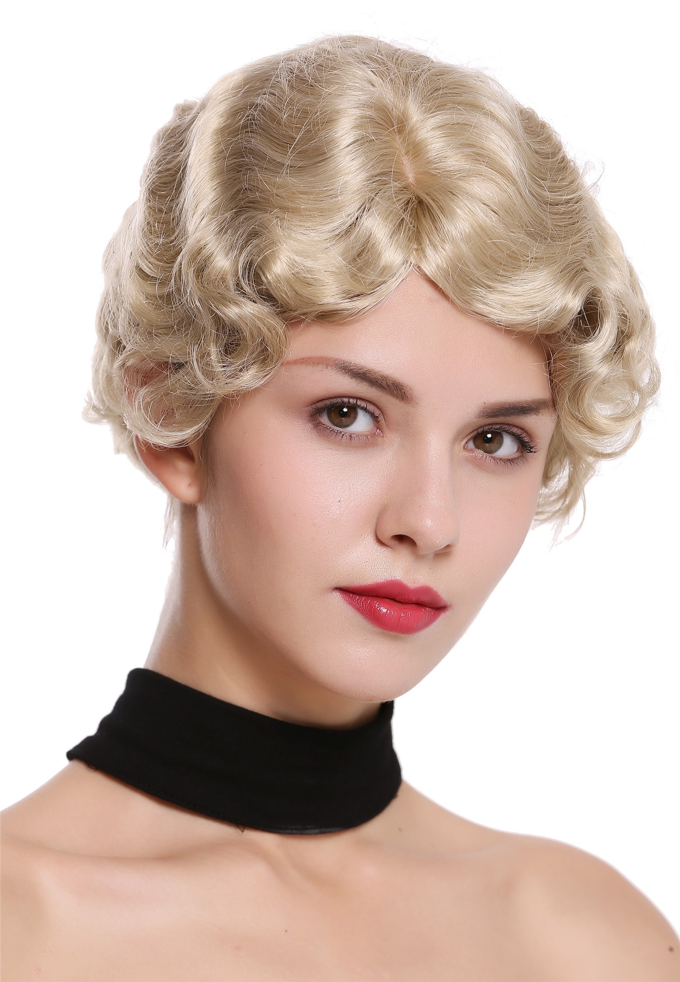 WIG ME UP Damenperücke – Kurze 20er-Jahre Swing-Frisur, Gewellt, Braun-Mix (4BH33), Ideal Für Gatsby & Charleston WIG ME UP Damenperücke – Kurze 20er-Jahre Swing-Frisur, Gewellt, Braun-Mix (4BH33), Ideal Für Gatsby & Charleston