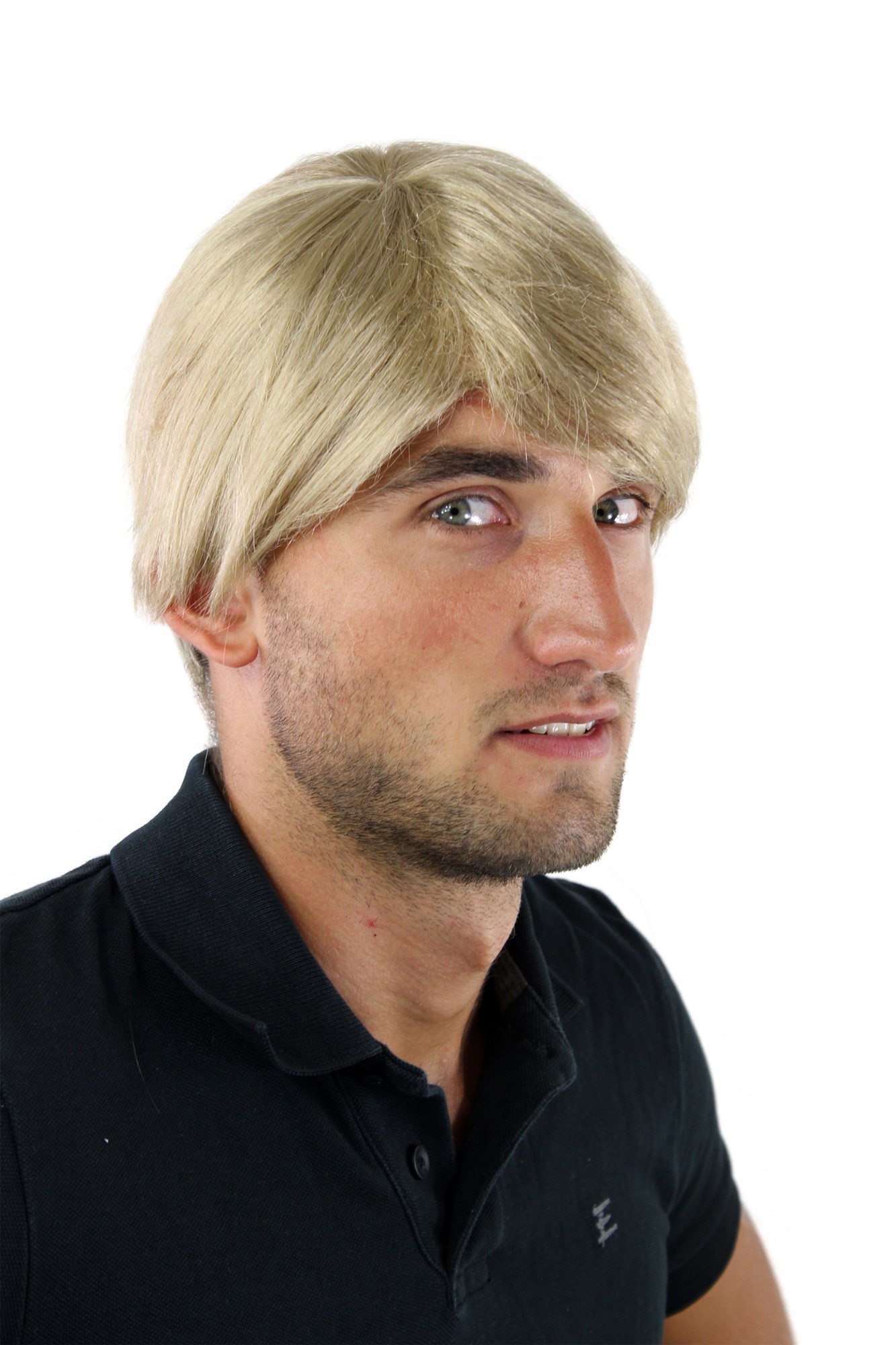 Men's wig synthetic short light ashen blonde youthful young look parting GFW964, view 3, WIG ME UP: Your Perücken Online Shop Quality Wigs, Men, Blonde, straight, short