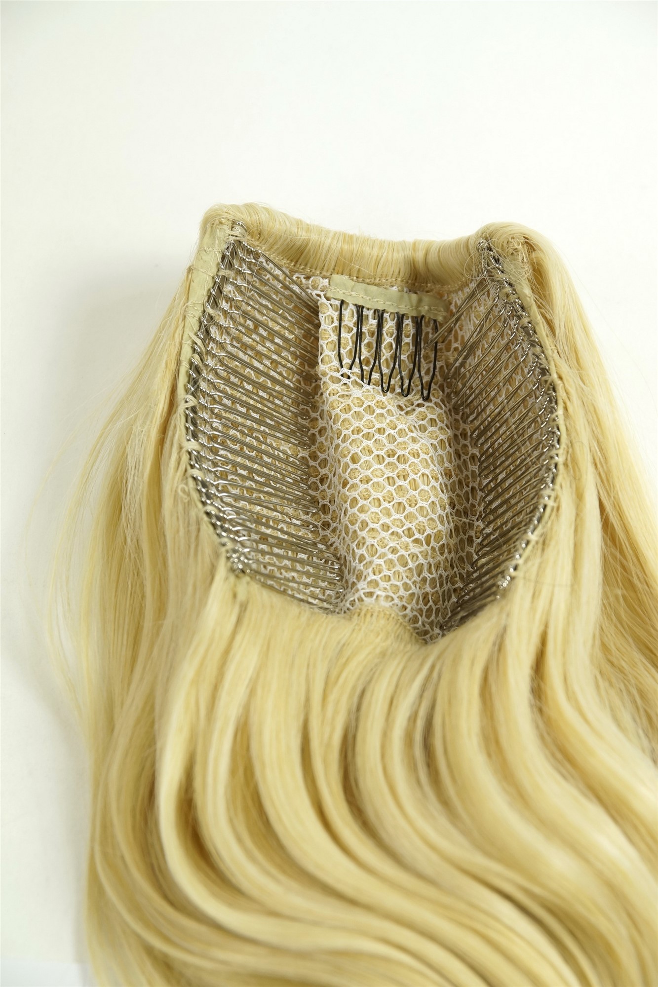 Hairpiece PONYTAIL extension VERY long BEAUTIFUL full curls curly BRIGHT BLOND SA06-1003T, view 4, WIG ME UP: Your Perücken Online Shop Ponytails, light blonde, curled, long