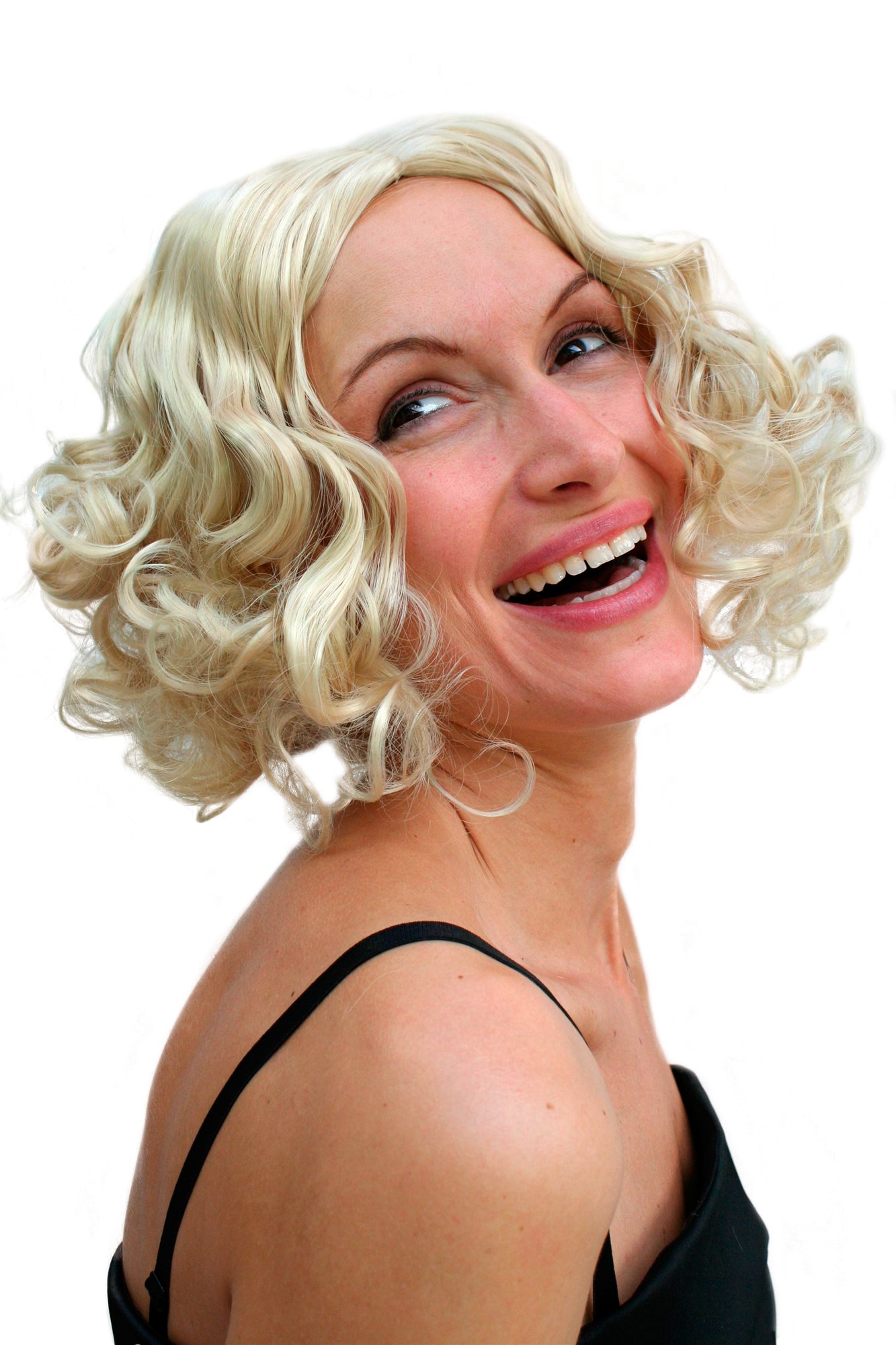 Party Wig, Ladies, Blonde, curled, short